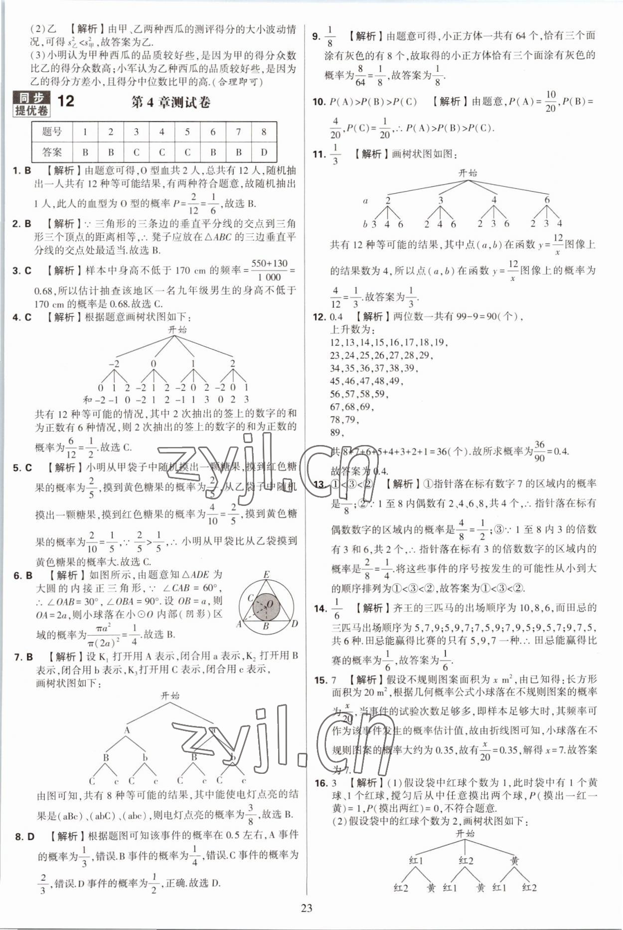 2022年學(xué)霸提優(yōu)大試卷九年級數(shù)學(xué)全一冊蘇科版 第23頁