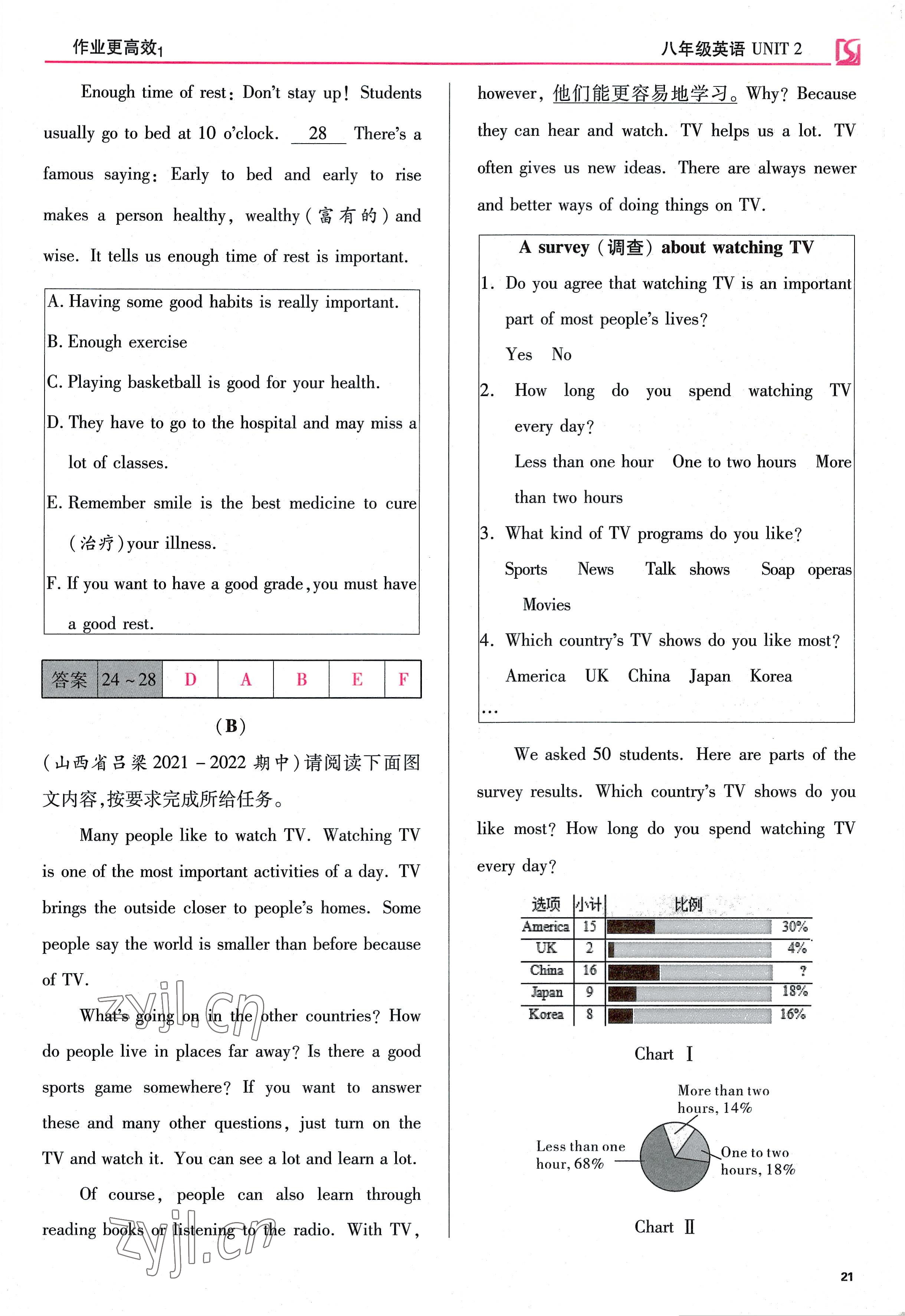 2022年暢行課堂八年級英語上冊人教版山西專版 第21頁