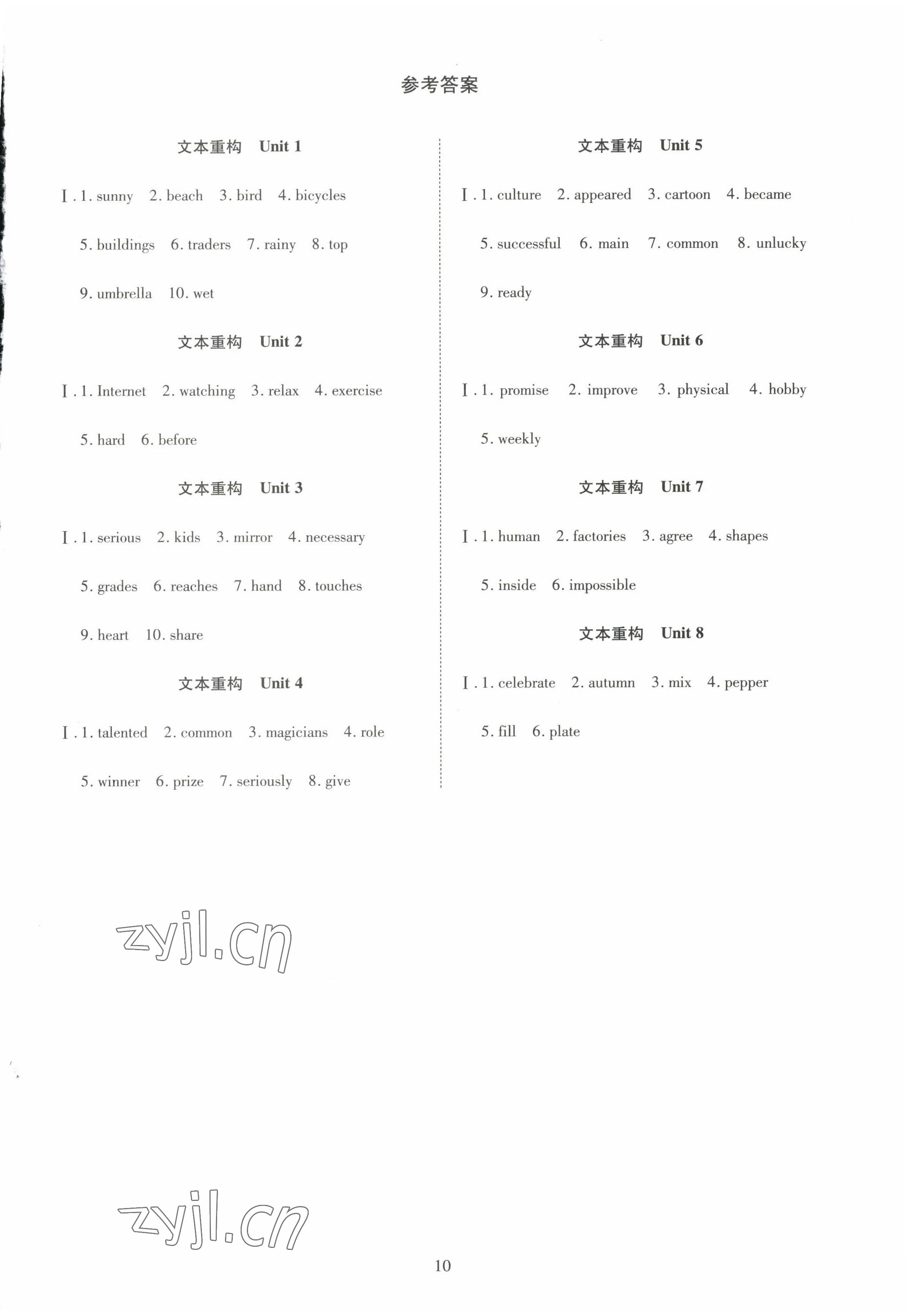 2022年暢行課堂八年級(jí)英語(yǔ)上冊(cè)人教版山西專(zhuān)版 參考答案第1頁(yè)