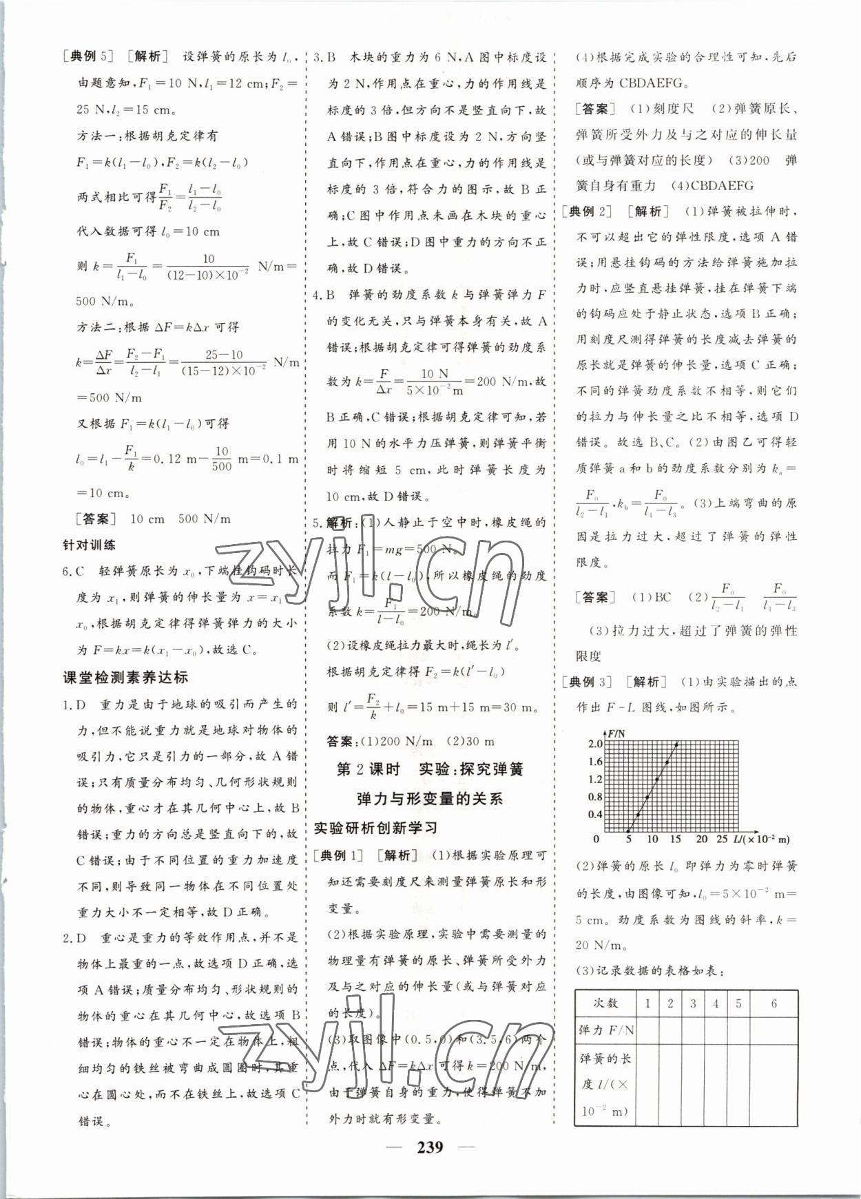 2022年優(yōu)化探究同步導(dǎo)學(xué)案物理必修第一冊(cè) 參考答案第17頁(yè)