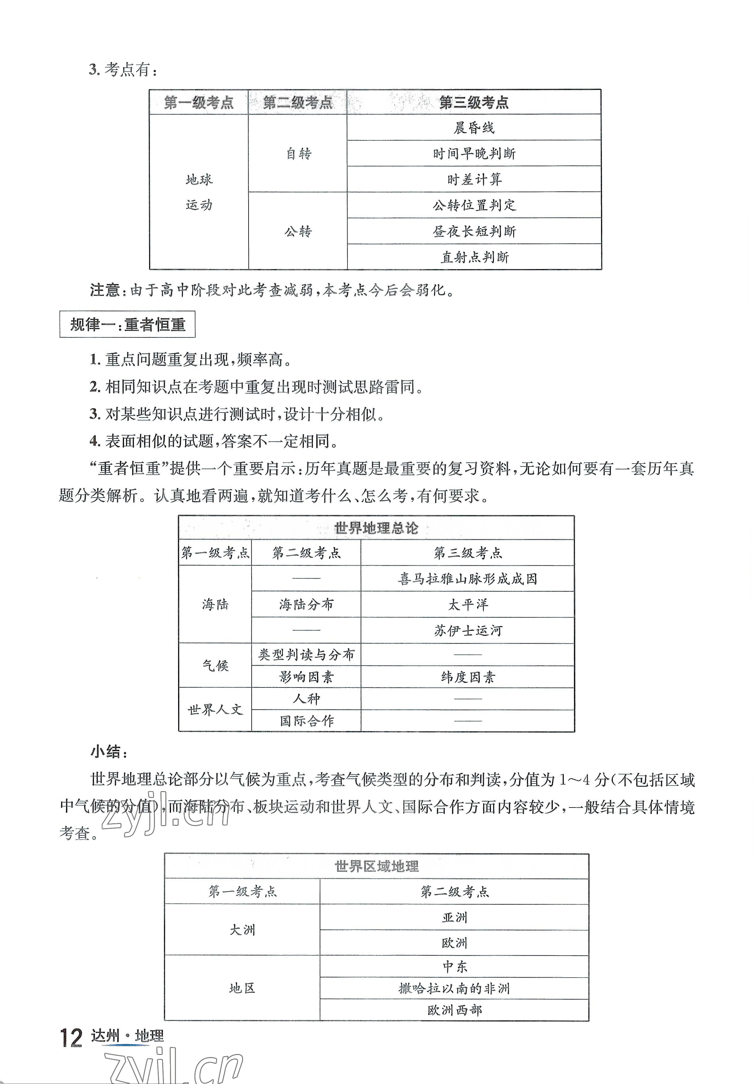 2022年國(guó)華考試中考總動(dòng)員地理達(dá)州專版 參考答案第12頁(yè)