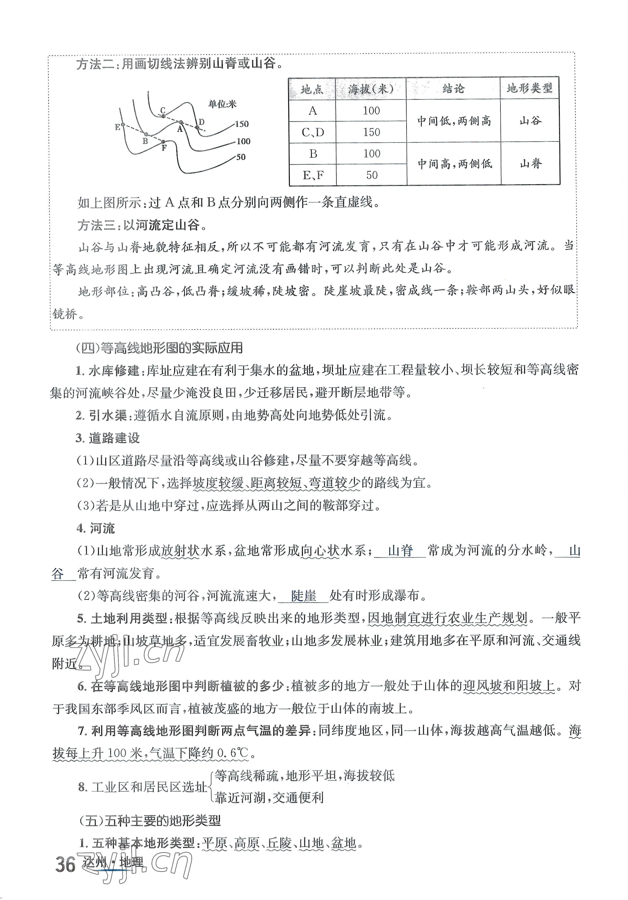 2022年国华考试中考总动员地理达州专版 参考答案第36页