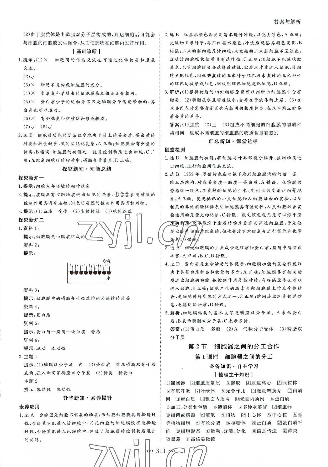 2022年新課程新設計名師同步導學高中生物必修1人教版 第11頁