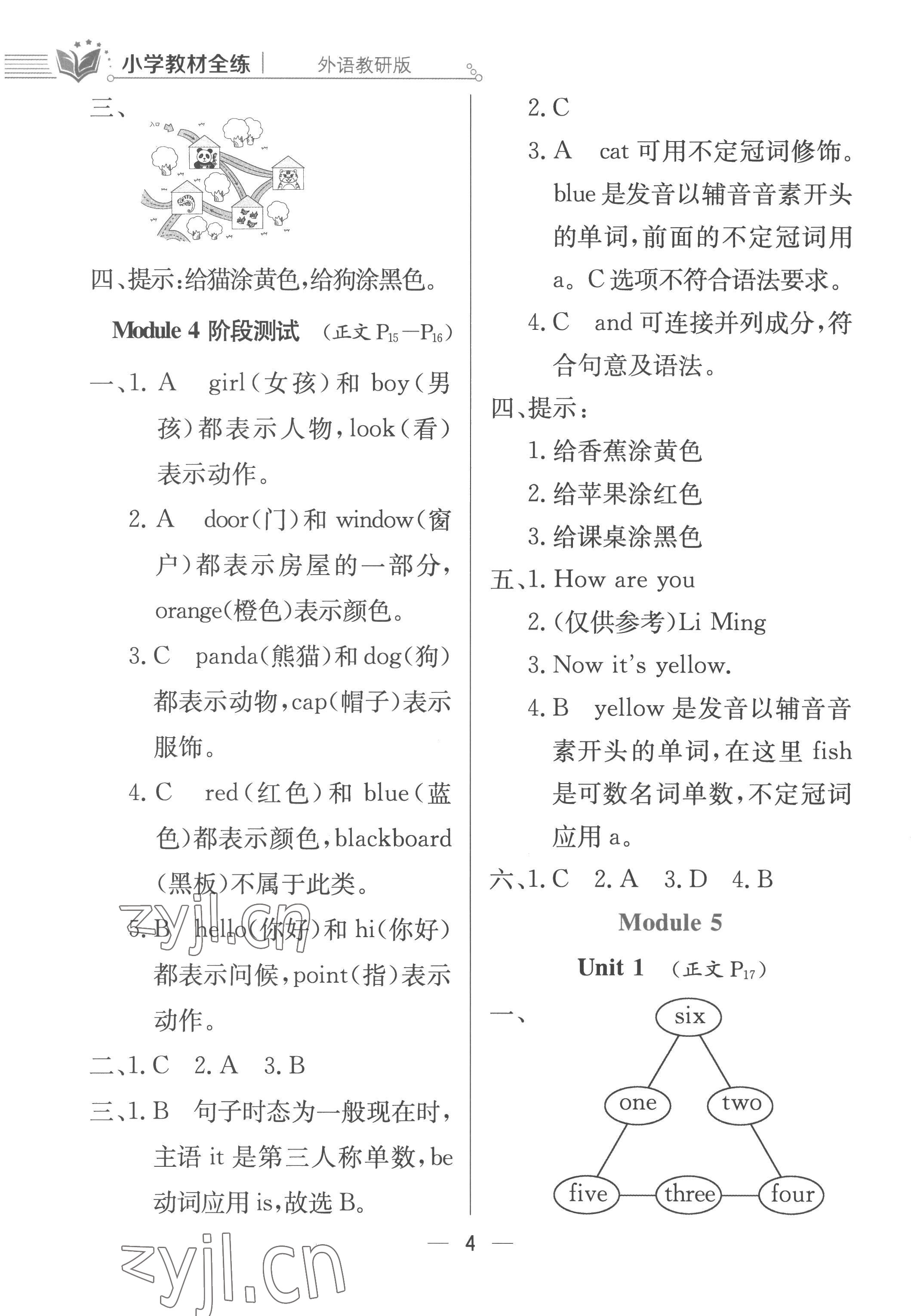 2022年小学教材全练三年级英语上册外研版三起 第4页