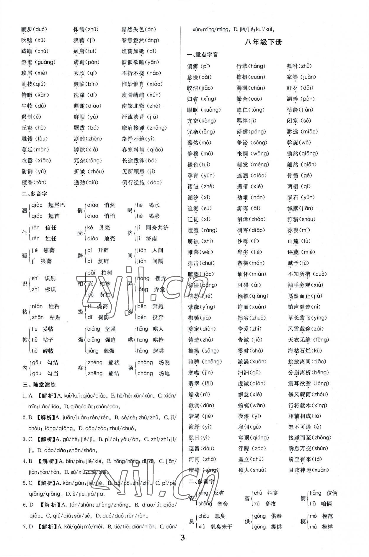 2022年一本到位语文中考广州专版 第3页