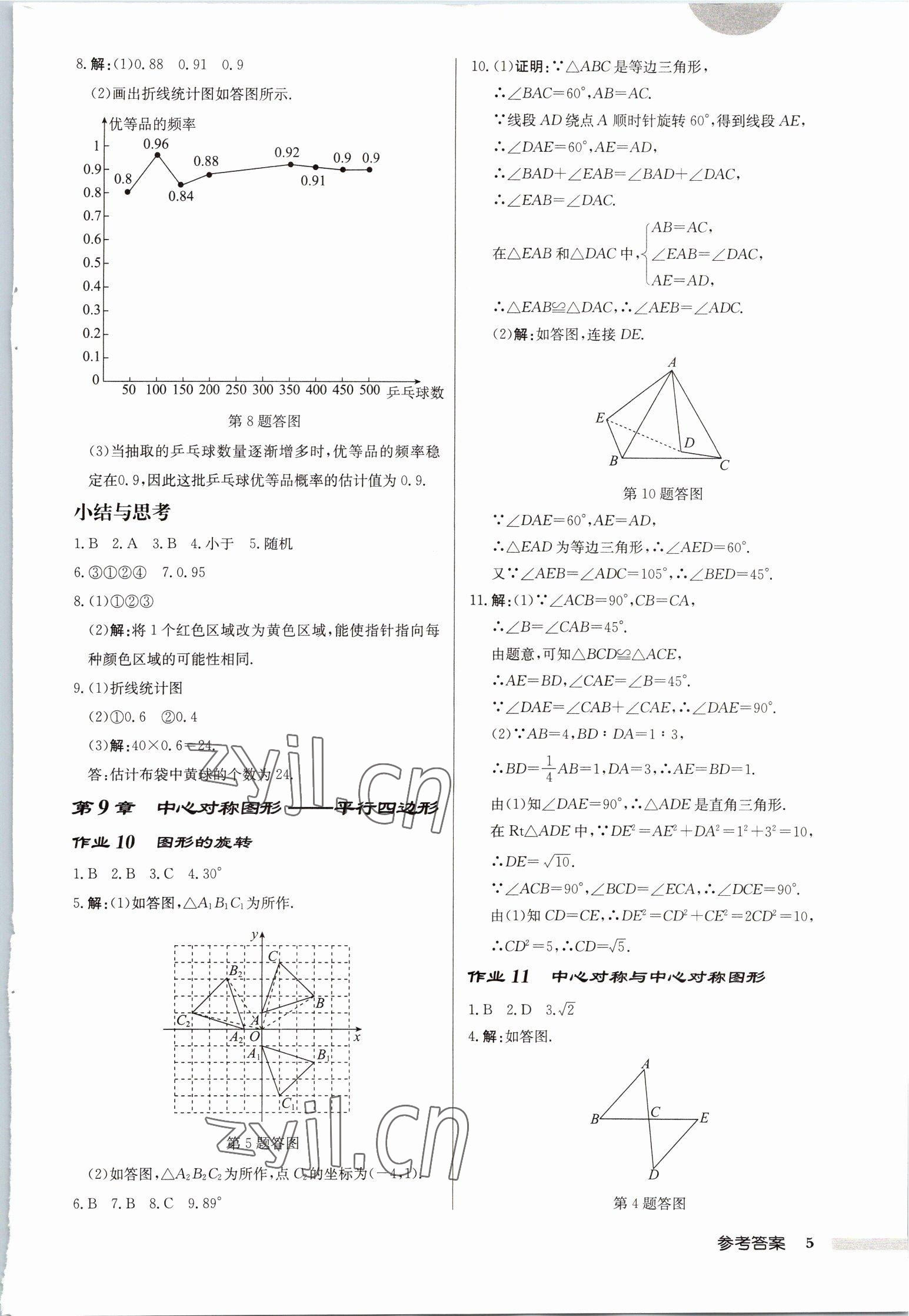 2023年啟東中學作業(yè)本八年級數(shù)學下冊蘇科版徐州專版 第5頁