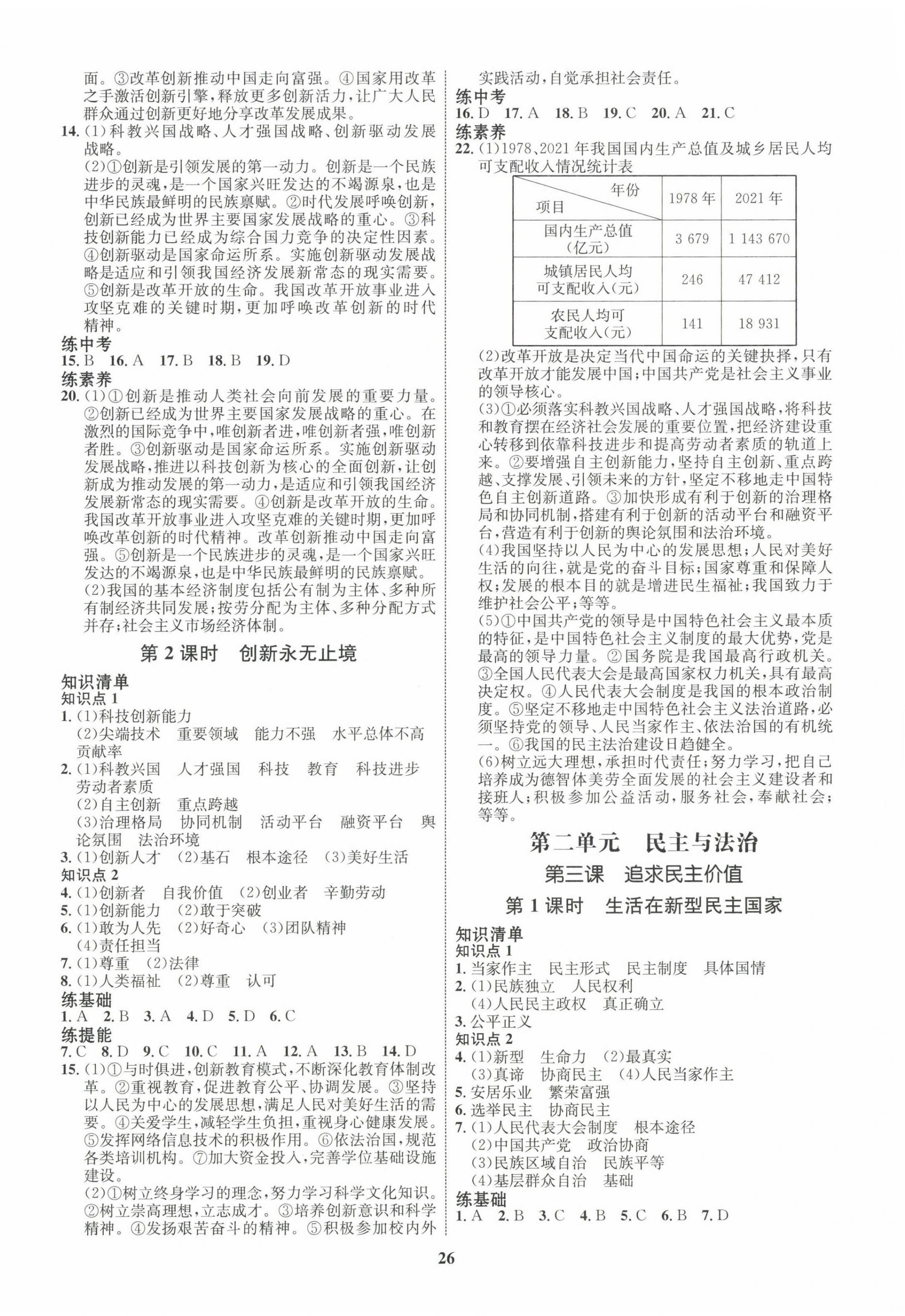 2022年同步學(xué)考優(yōu)化設(shè)計(jì)九年級(jí)道德與法治上冊(cè)人教版 第2頁(yè)