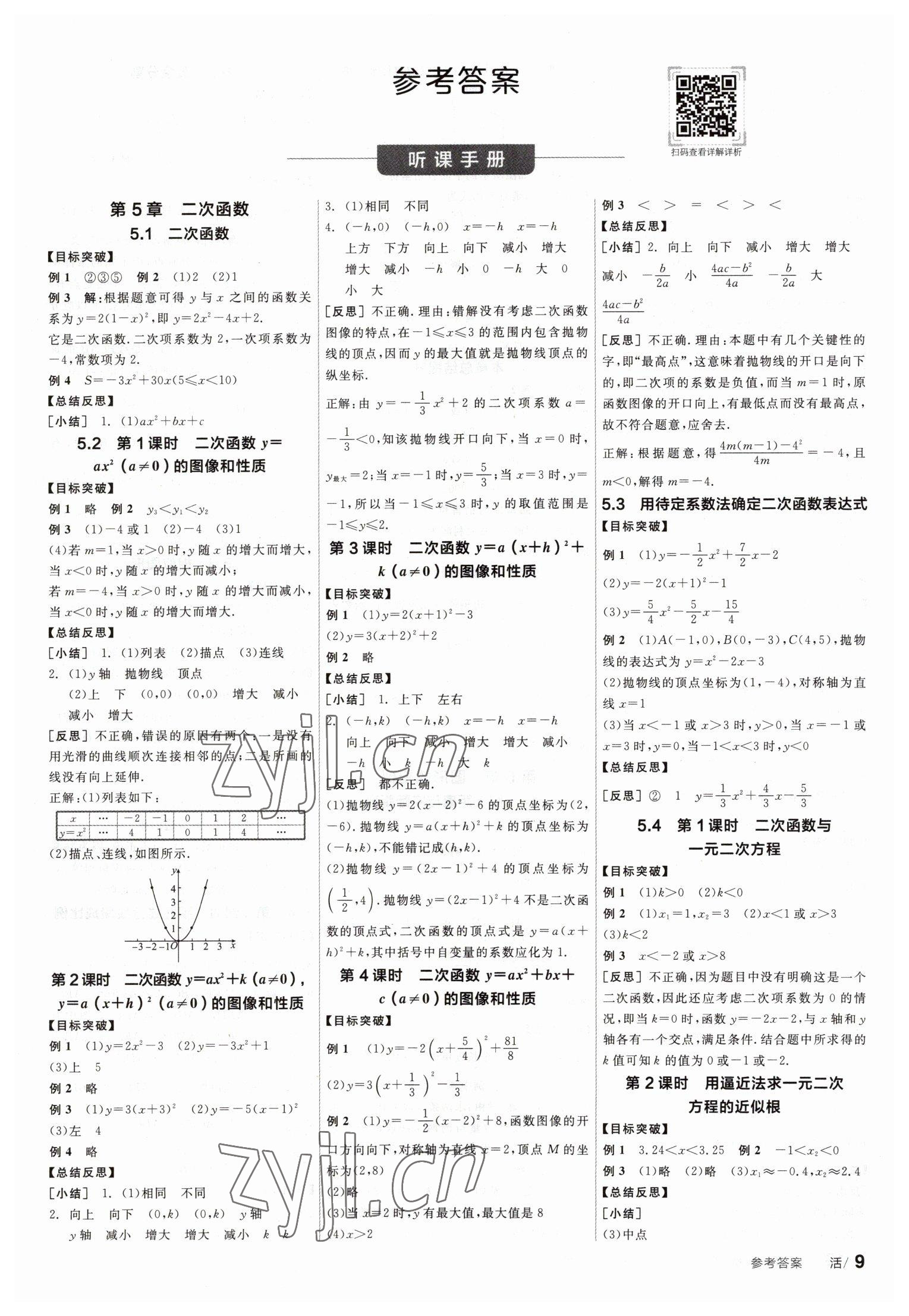 2023年全品學(xué)練考九年級(jí)數(shù)學(xué)下冊(cè)蘇科版 第1頁(yè)