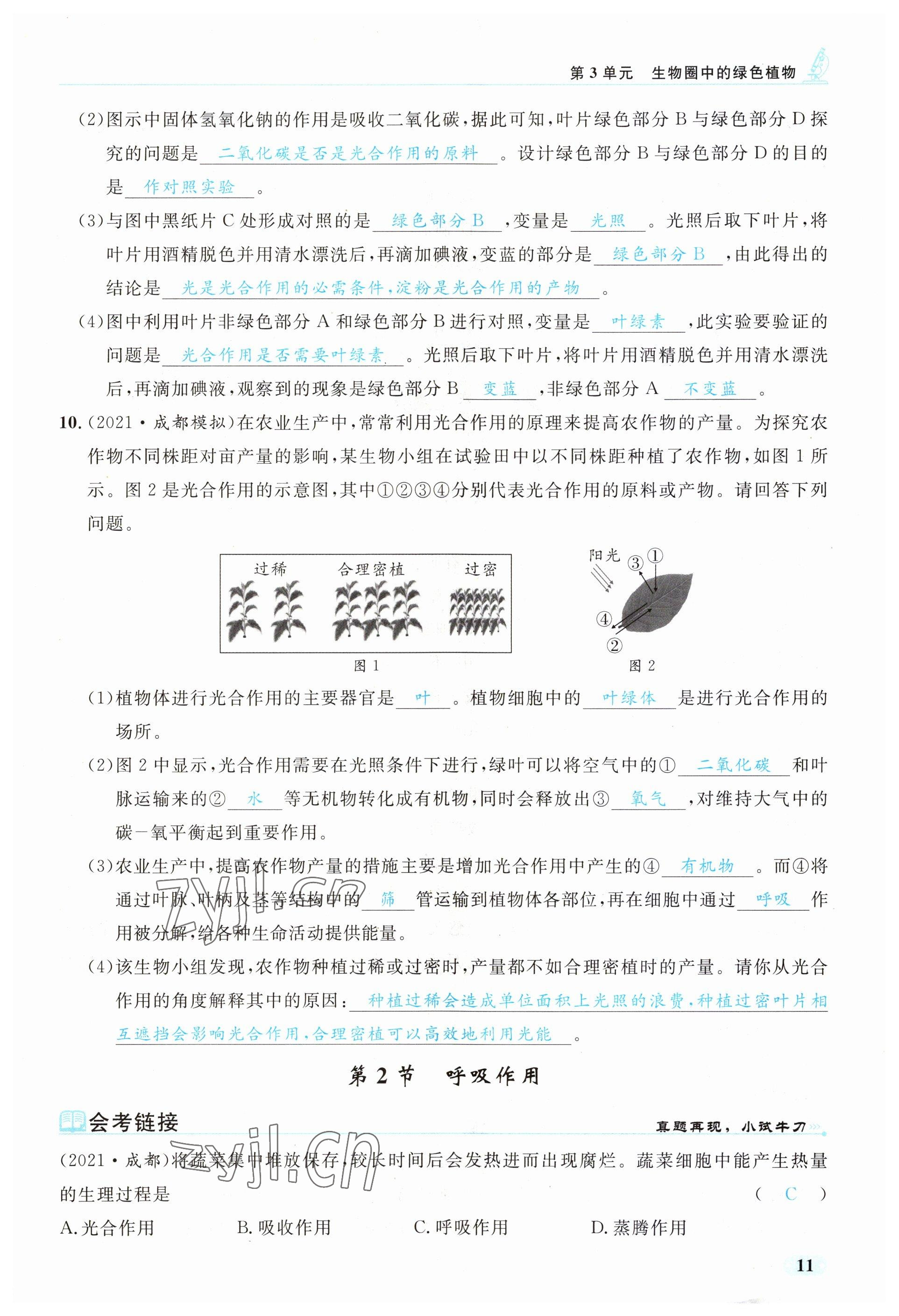 2023年時習(xí)之決勝會考生物北師大版 參考答案第18頁