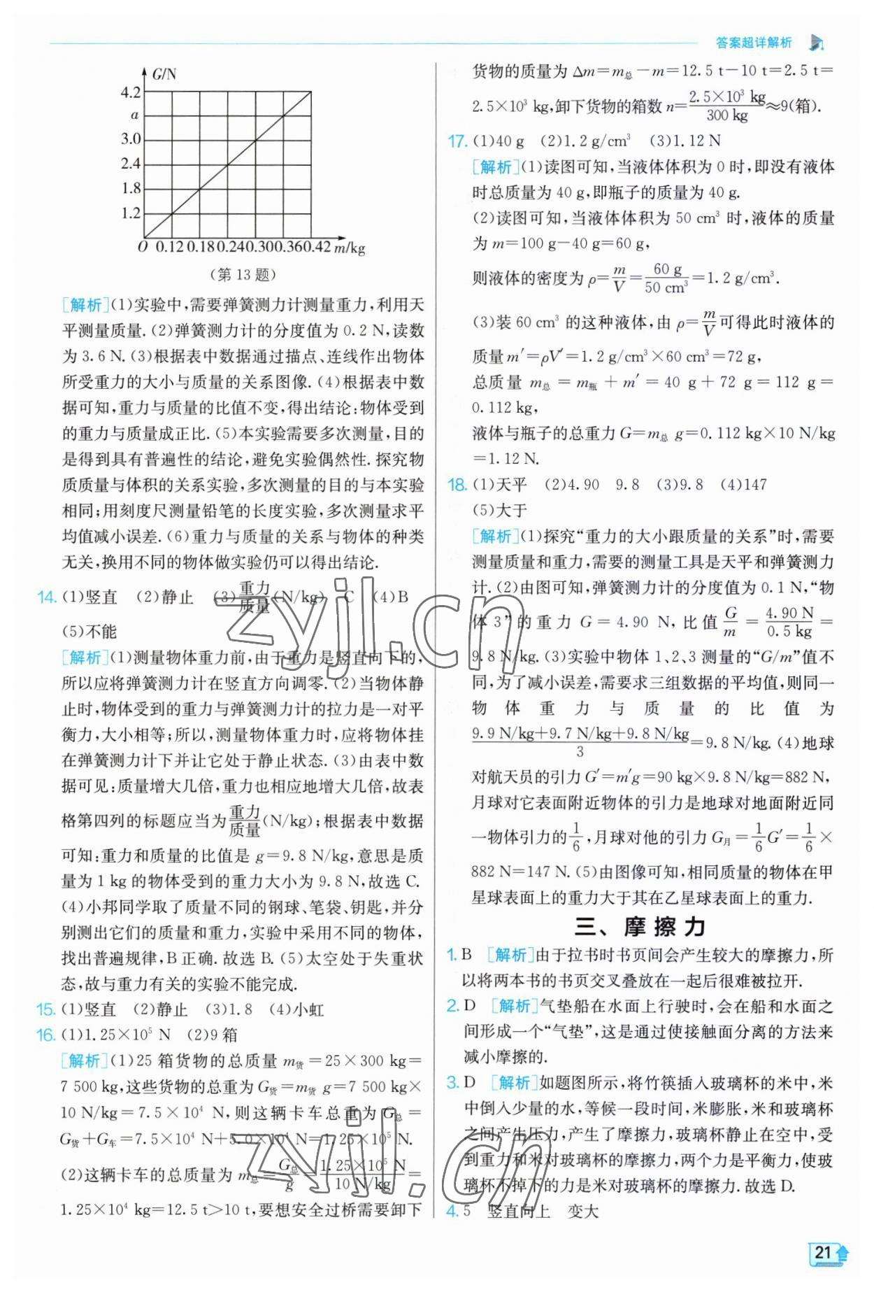 2023年實驗班提優(yōu)訓練八年級物理下冊蘇科版江蘇專版 第21頁