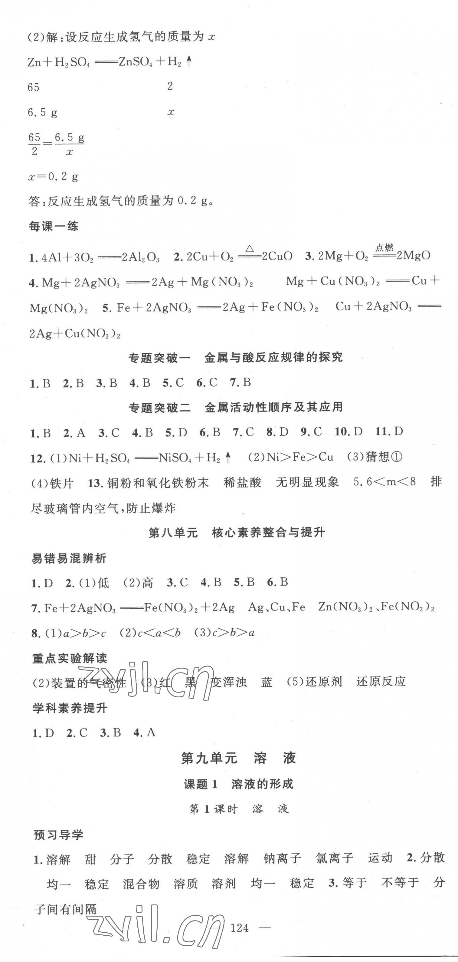 2023年名師學案九年級化學下冊人教版荊州專版 第4頁