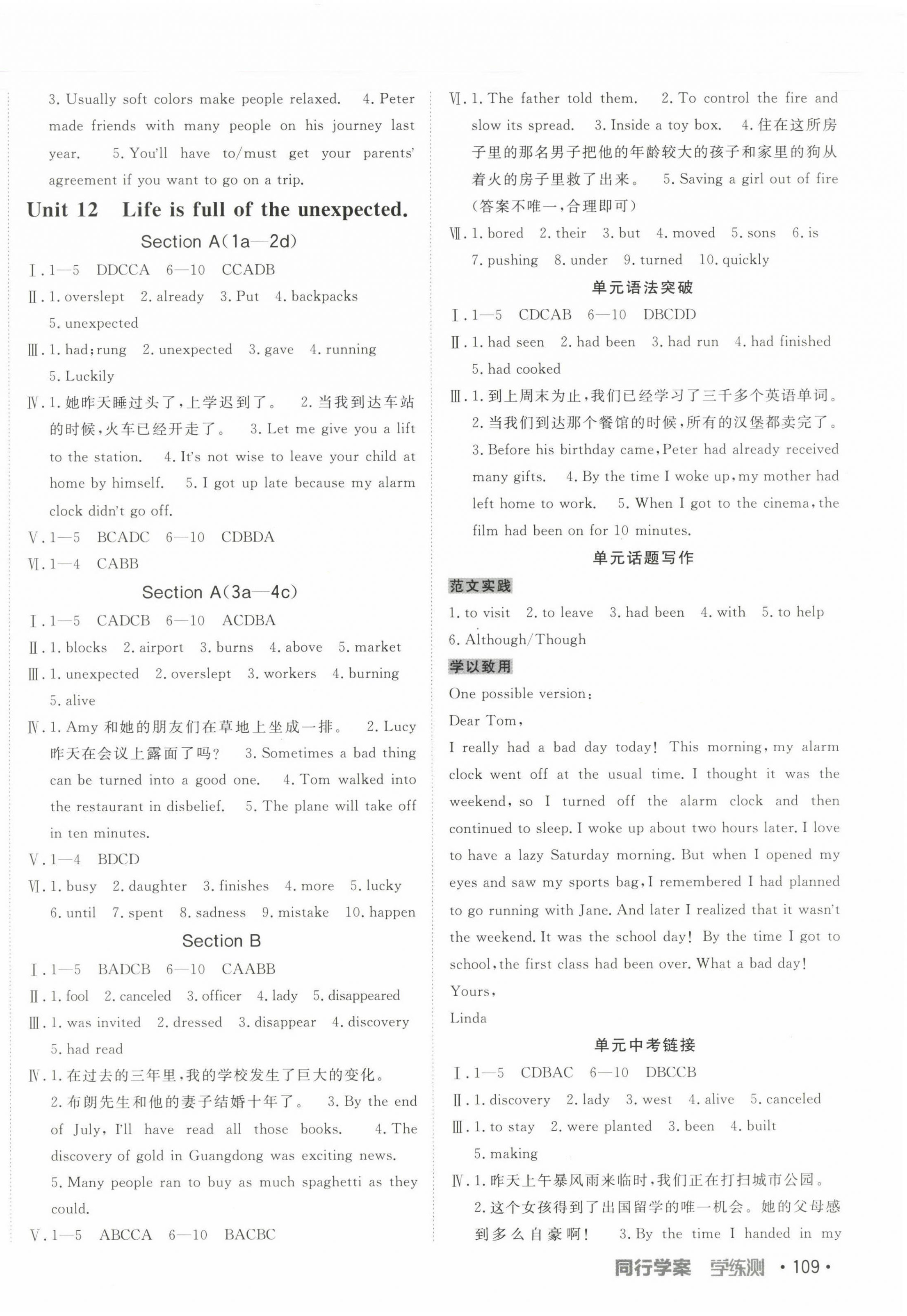 2023年同行学案学练测九年级英语下册人教版 第2页