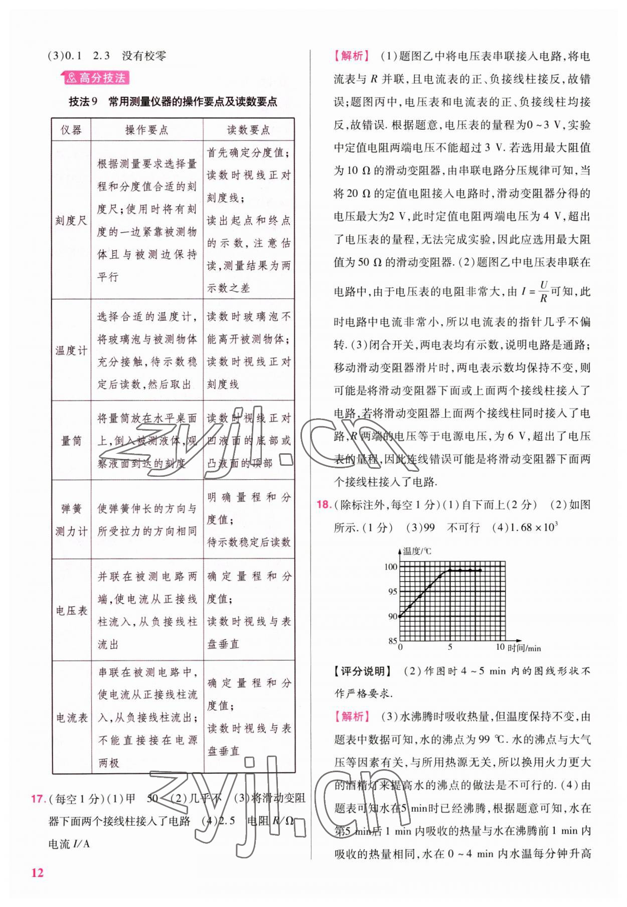 2023年金考卷45套汇编物理广东专版 第12页