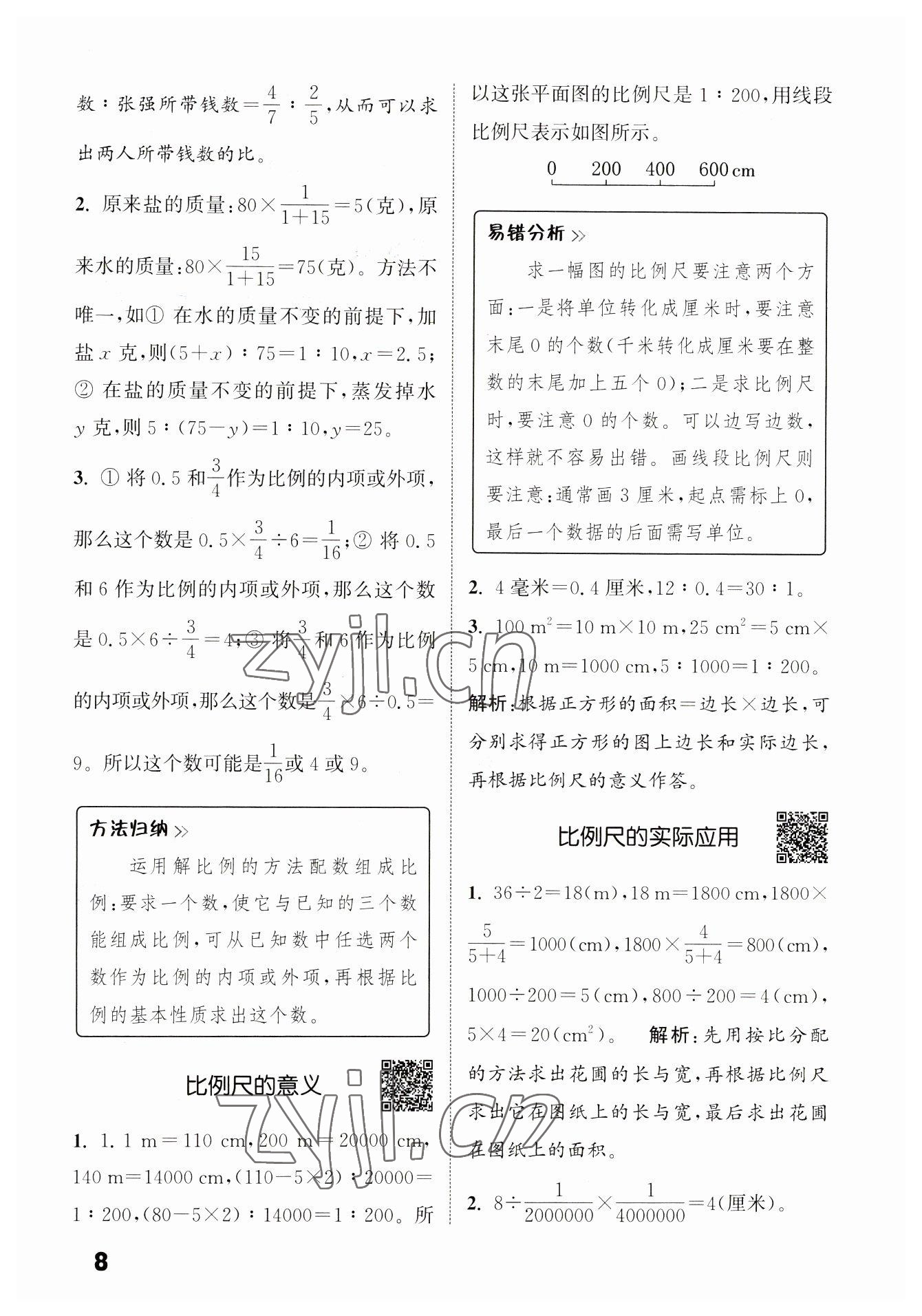 2023年通城學(xué)典提優(yōu)能手六年級數(shù)學(xué)下冊蘇教版 第8頁