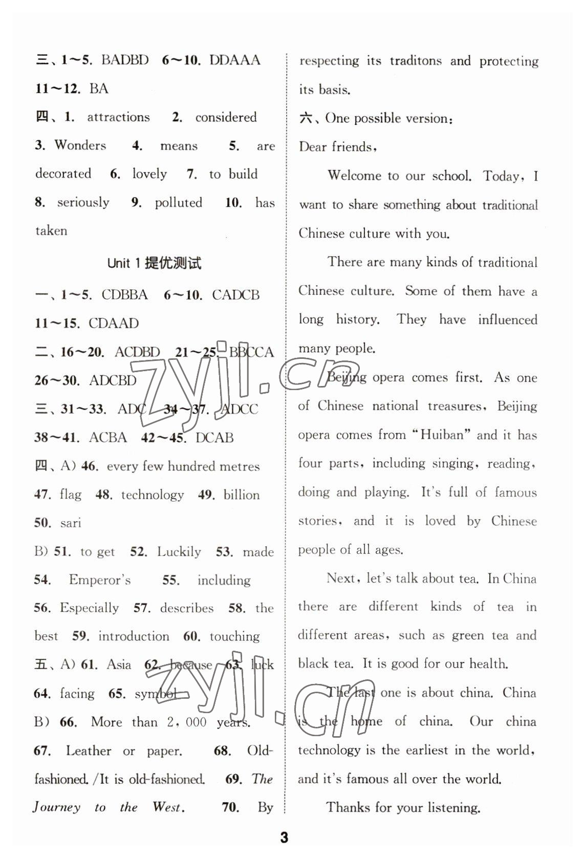 2023年金鑰匙提優(yōu)訓(xùn)練課課練九年級英語下冊譯林版徐州專版 第3頁