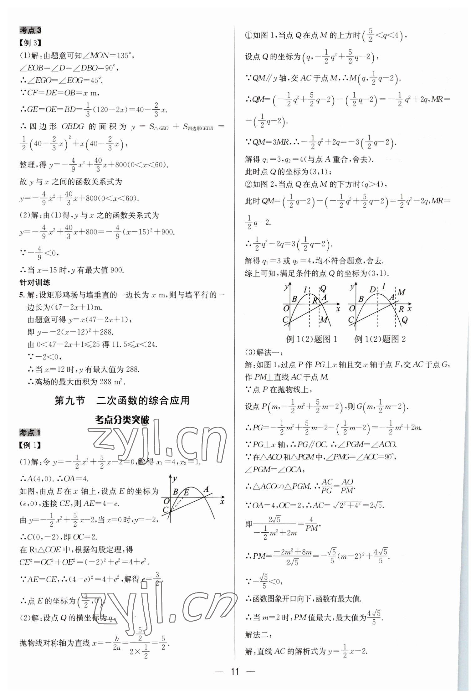 2023年中考對策數學泰安專版 參考答案第11頁