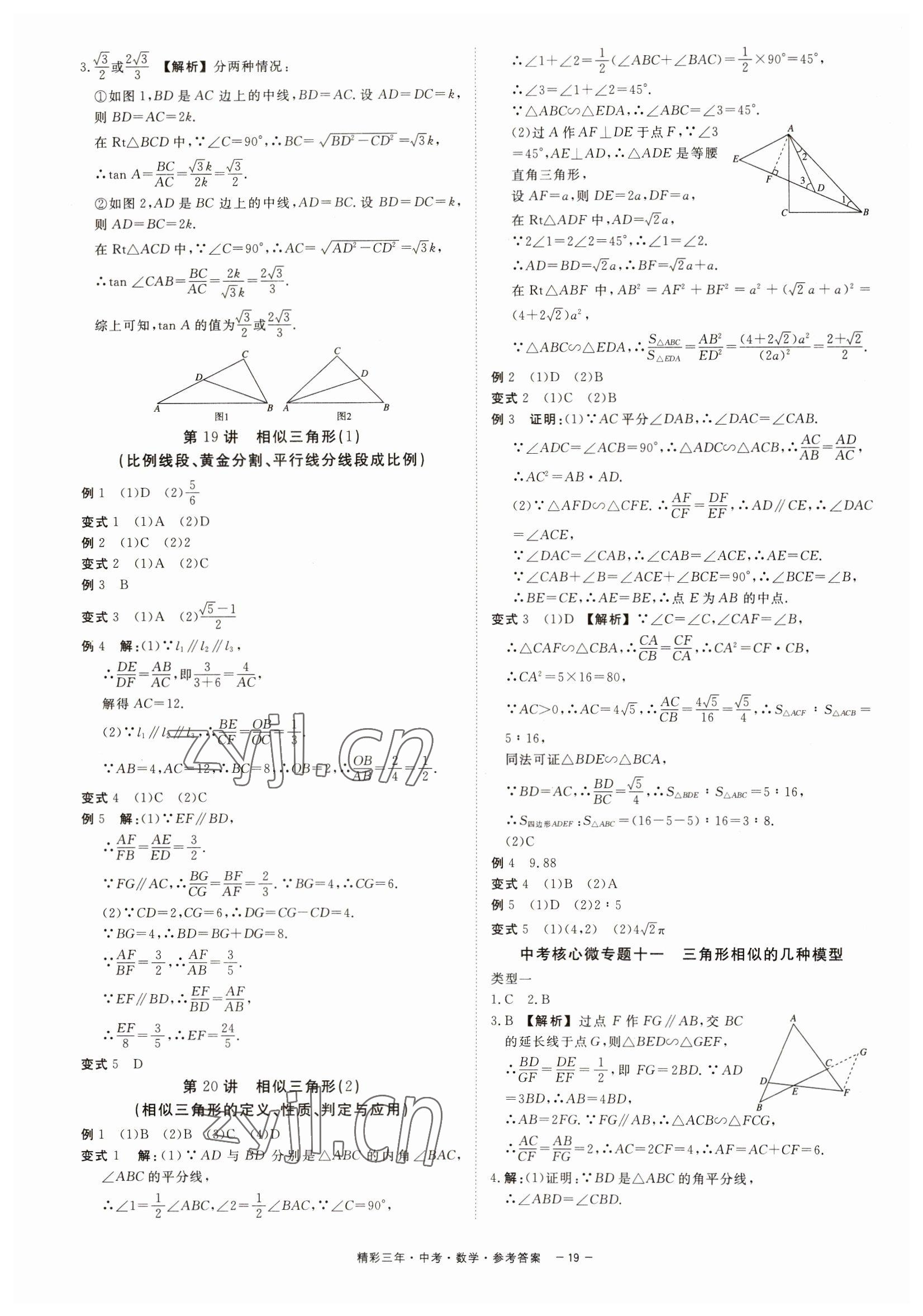 2023年精彩三年中考数学 第19页