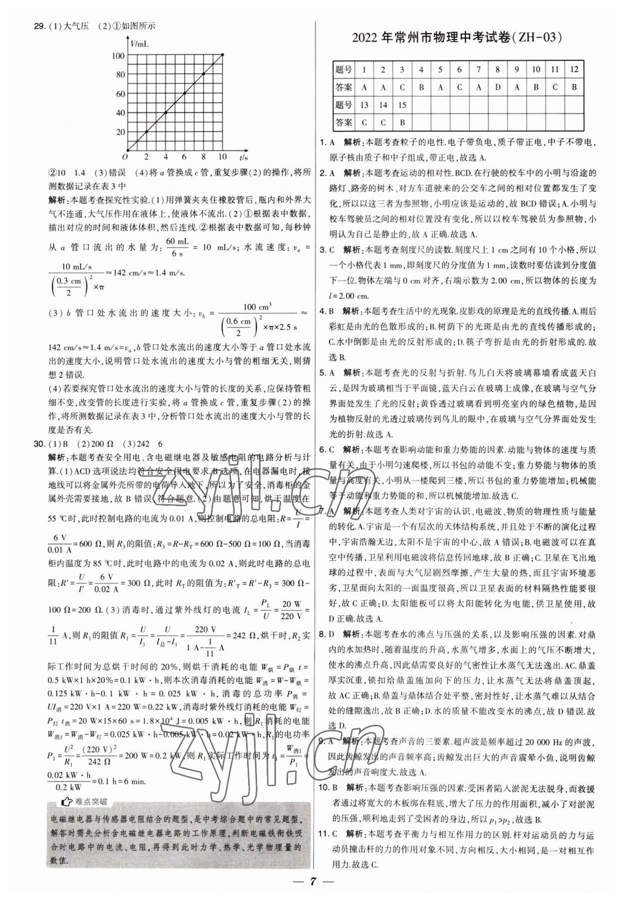 2023年锁定中考江苏十三大市中考试卷汇编物理 第7页