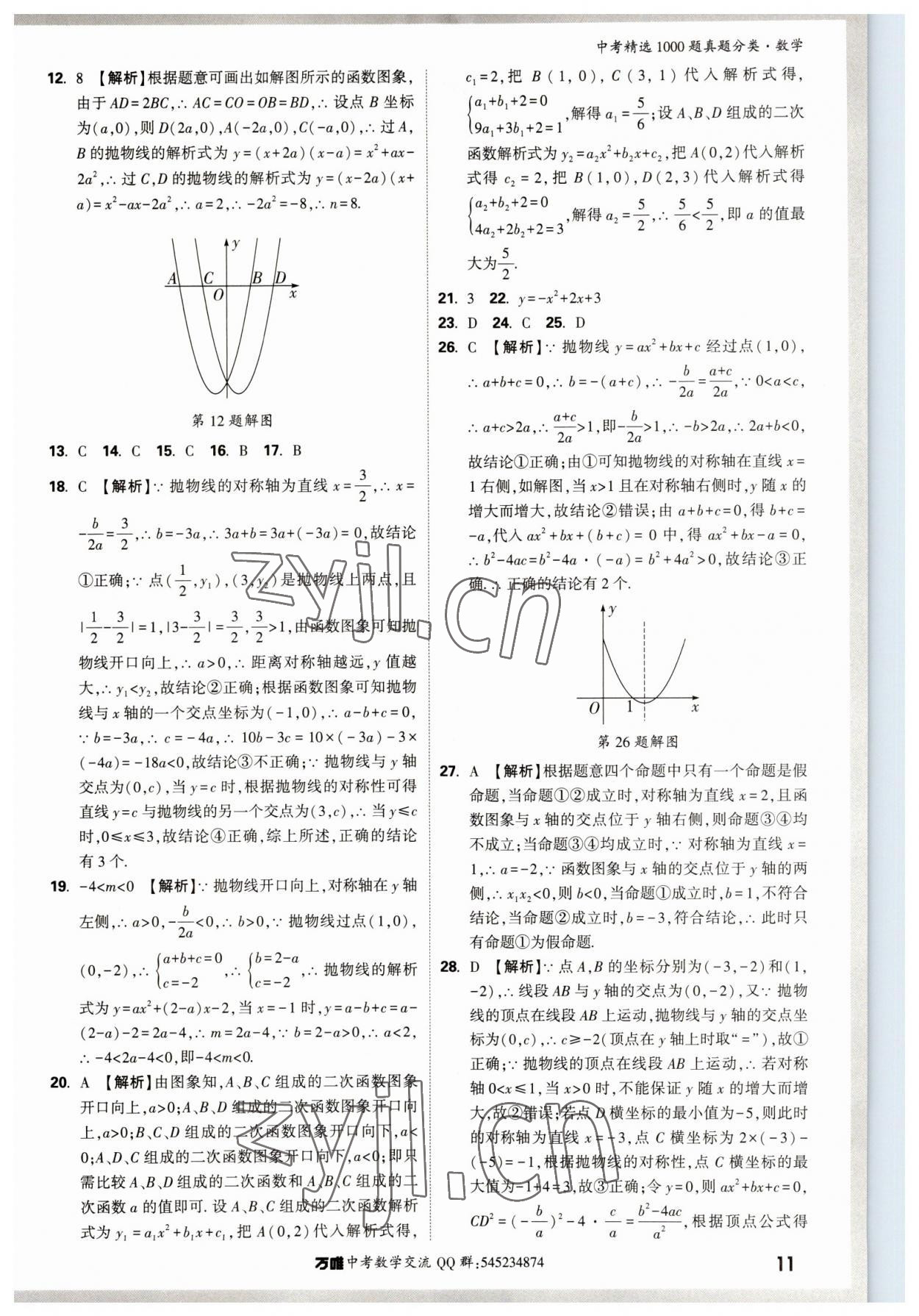 2023年萬唯中考真題分類數(shù)學(xué) 第15頁