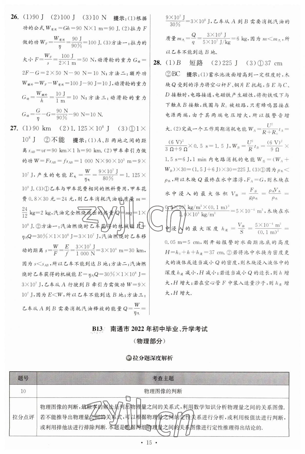 2023年江苏13大市中考试卷与标准模拟优化38套中考物理提优版 第17页