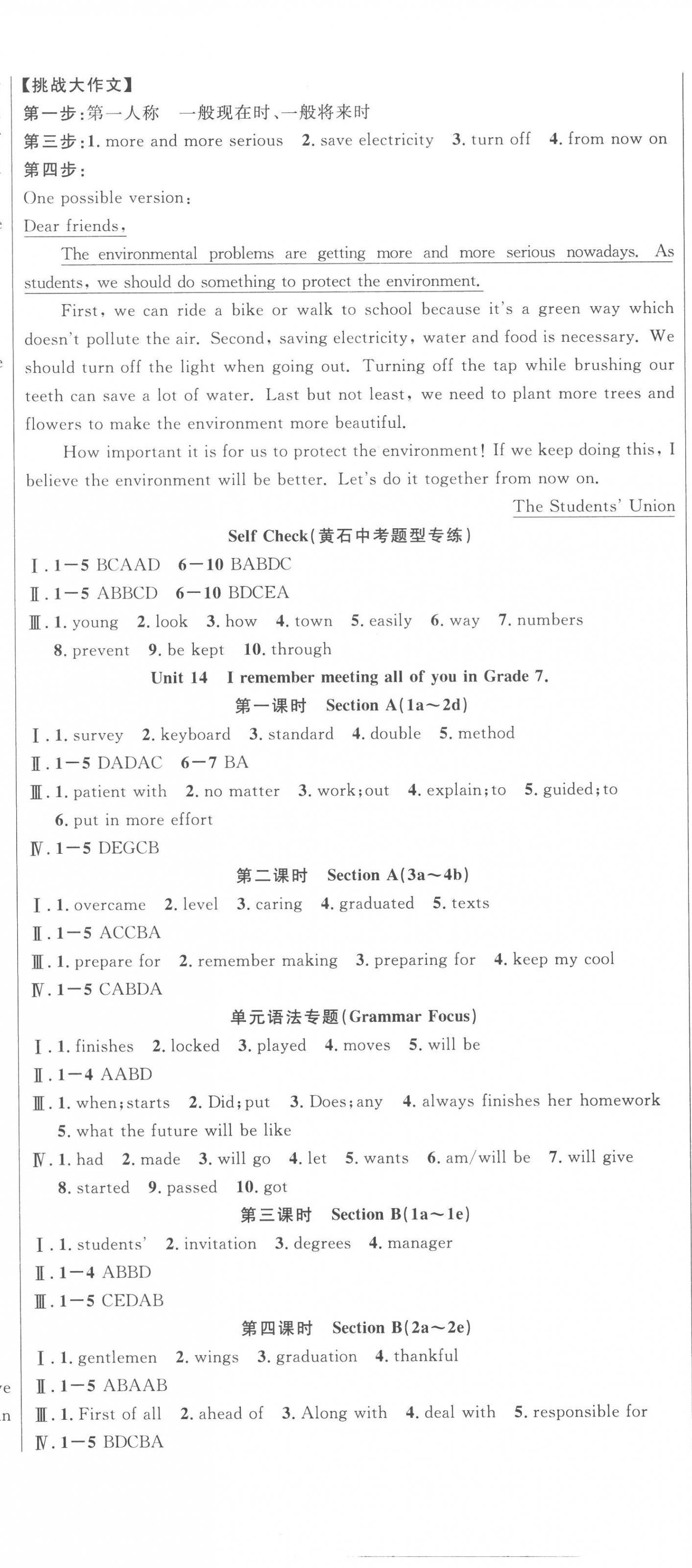 2023年課時奪冠九年級英語下冊人教版黃石專版 第5頁