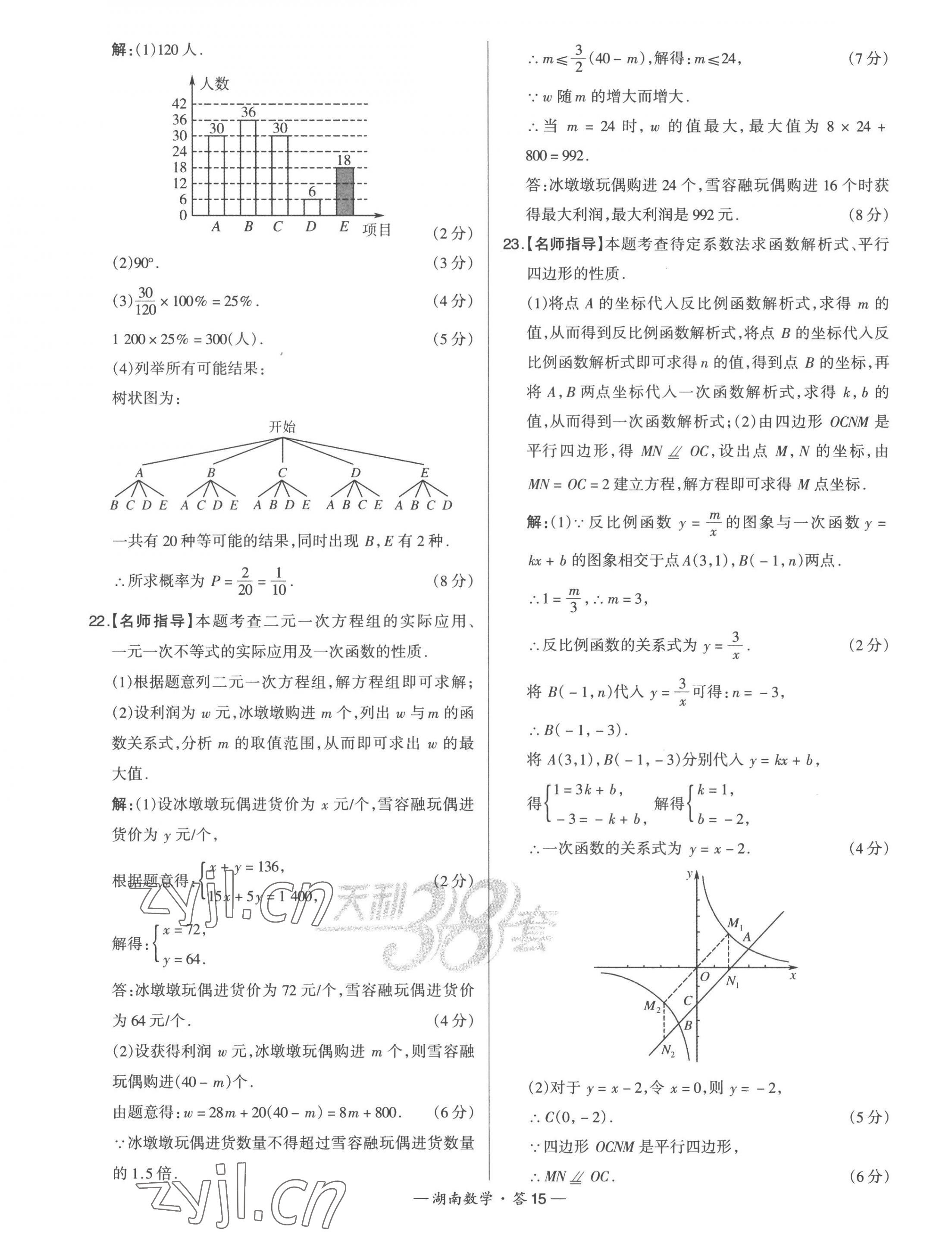 2023年天利38套中考試題精選數(shù)學(xué)湖南專版 第17頁