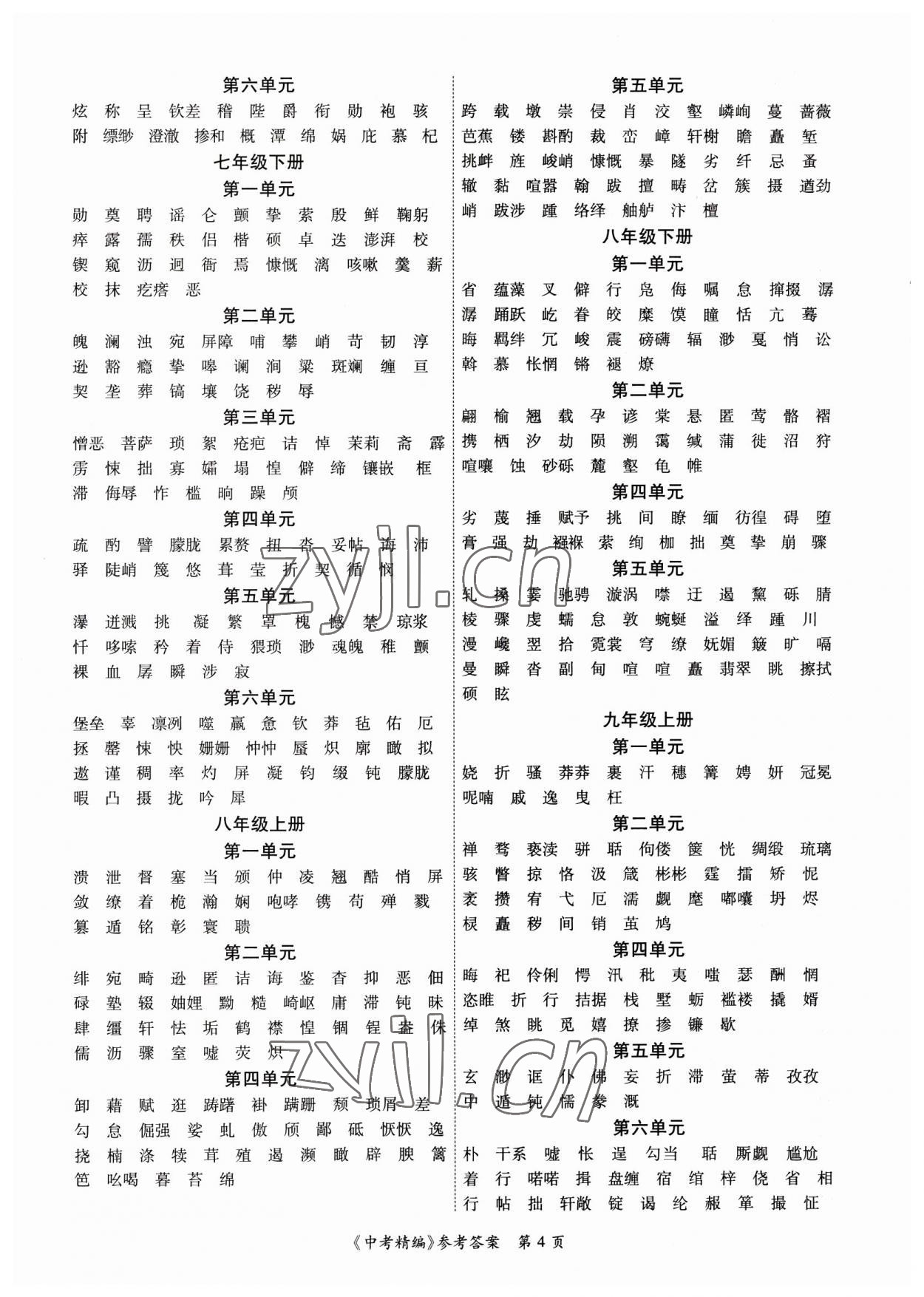 2023年中考精編語(yǔ)文廣東經(jīng)濟(jì)出版社 第4頁(yè)