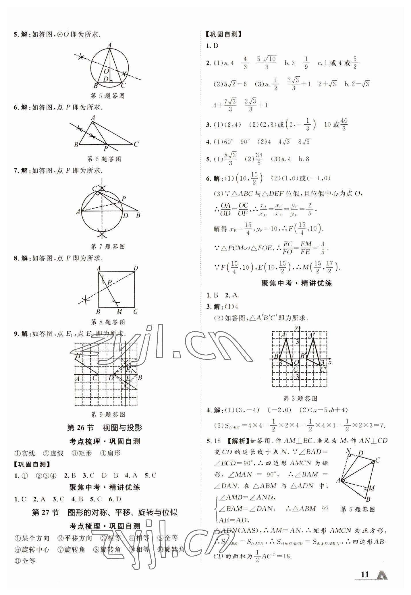 2023年卓文書業(yè)加速度數(shù)學(xué)陜西專版 參考答案第10頁