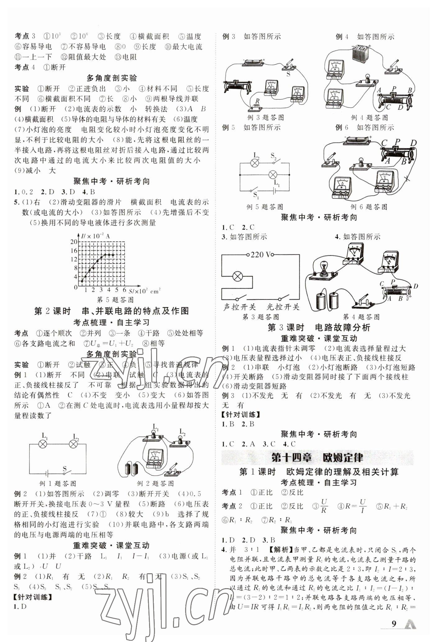 2023年卓文書業(yè)加速度物理人教版陜西專版 參考答案第8頁