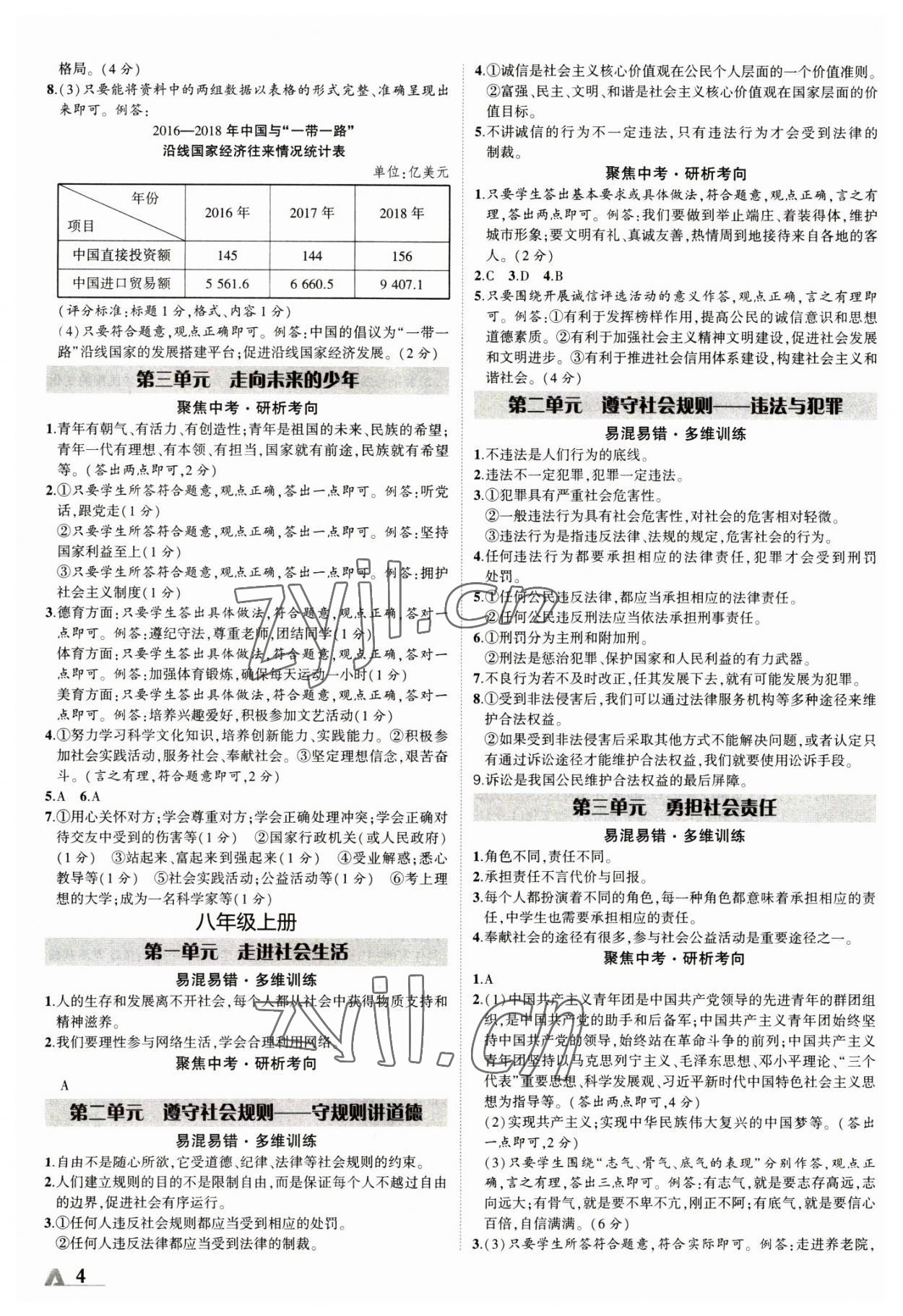 2023年卓文书业加速度道德与法治全一册陕西专版 第4页