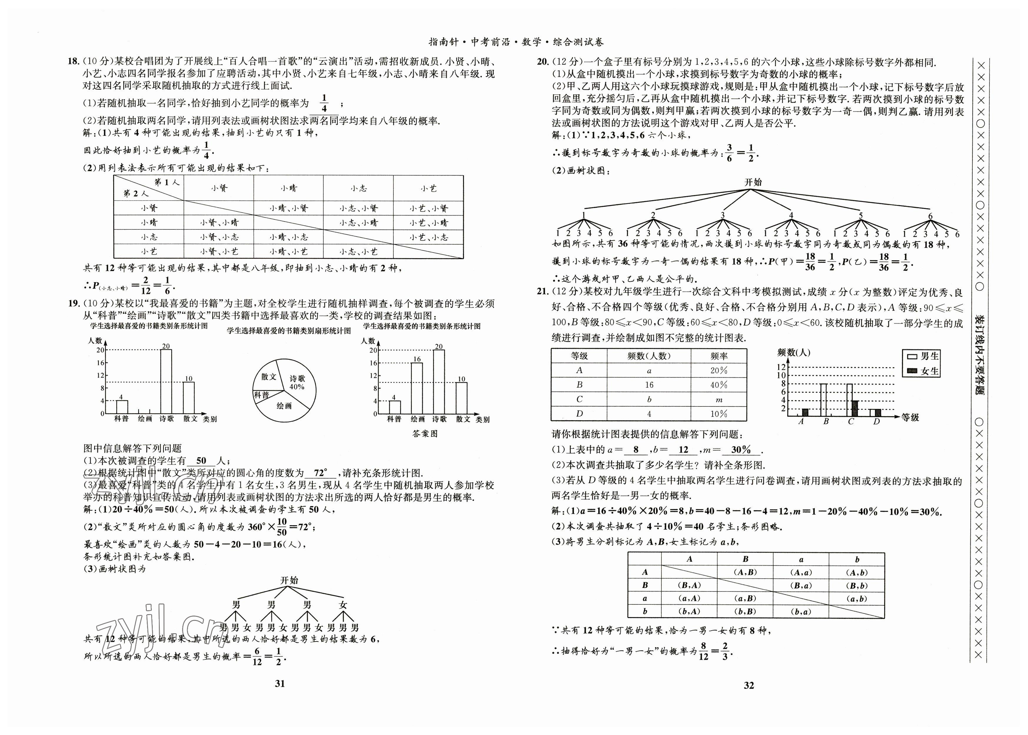 2023年指南針中考前沿數(shù)學(xué) 參考答案第12頁
