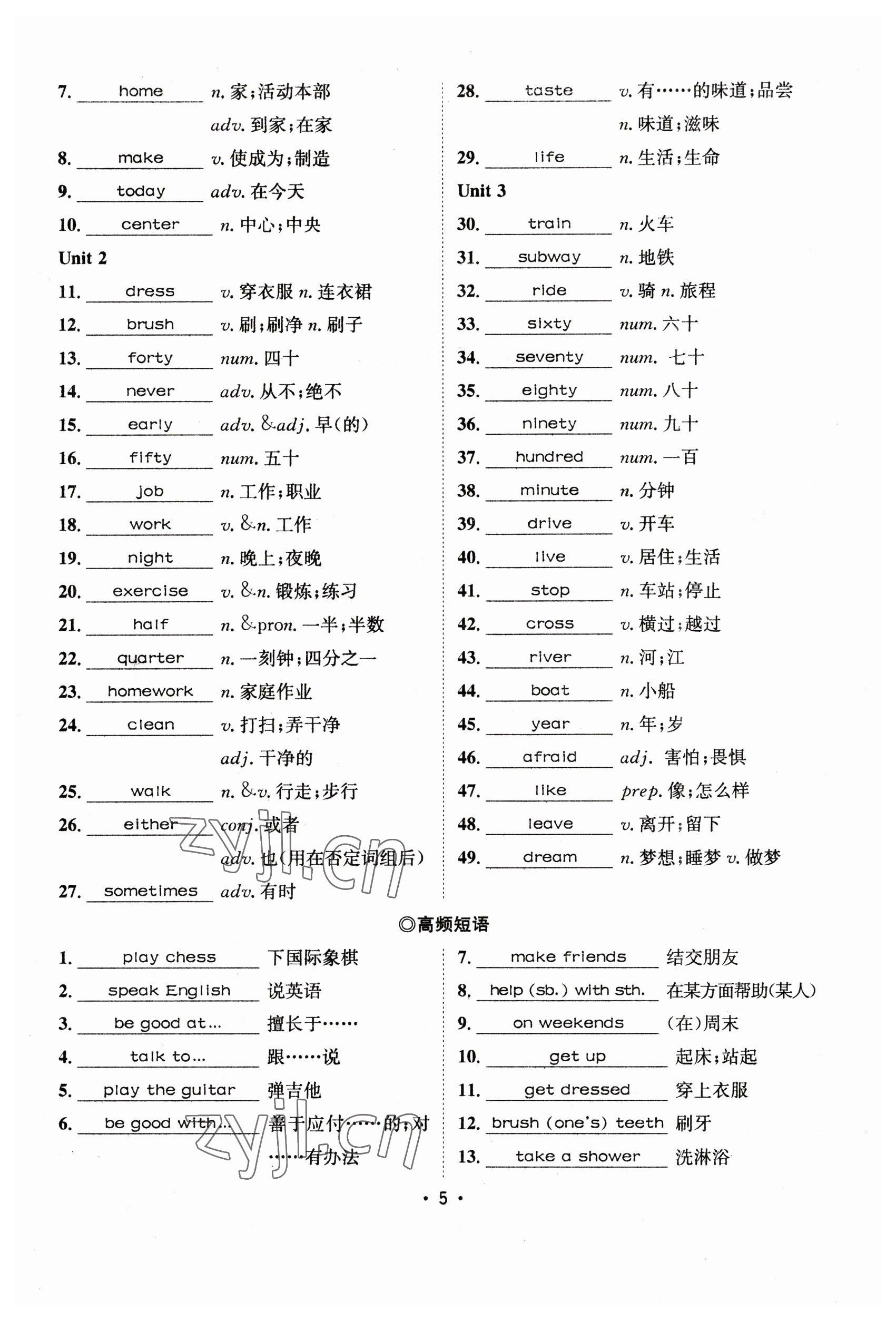 2023年指南針中考前沿英語 參考答案第5頁