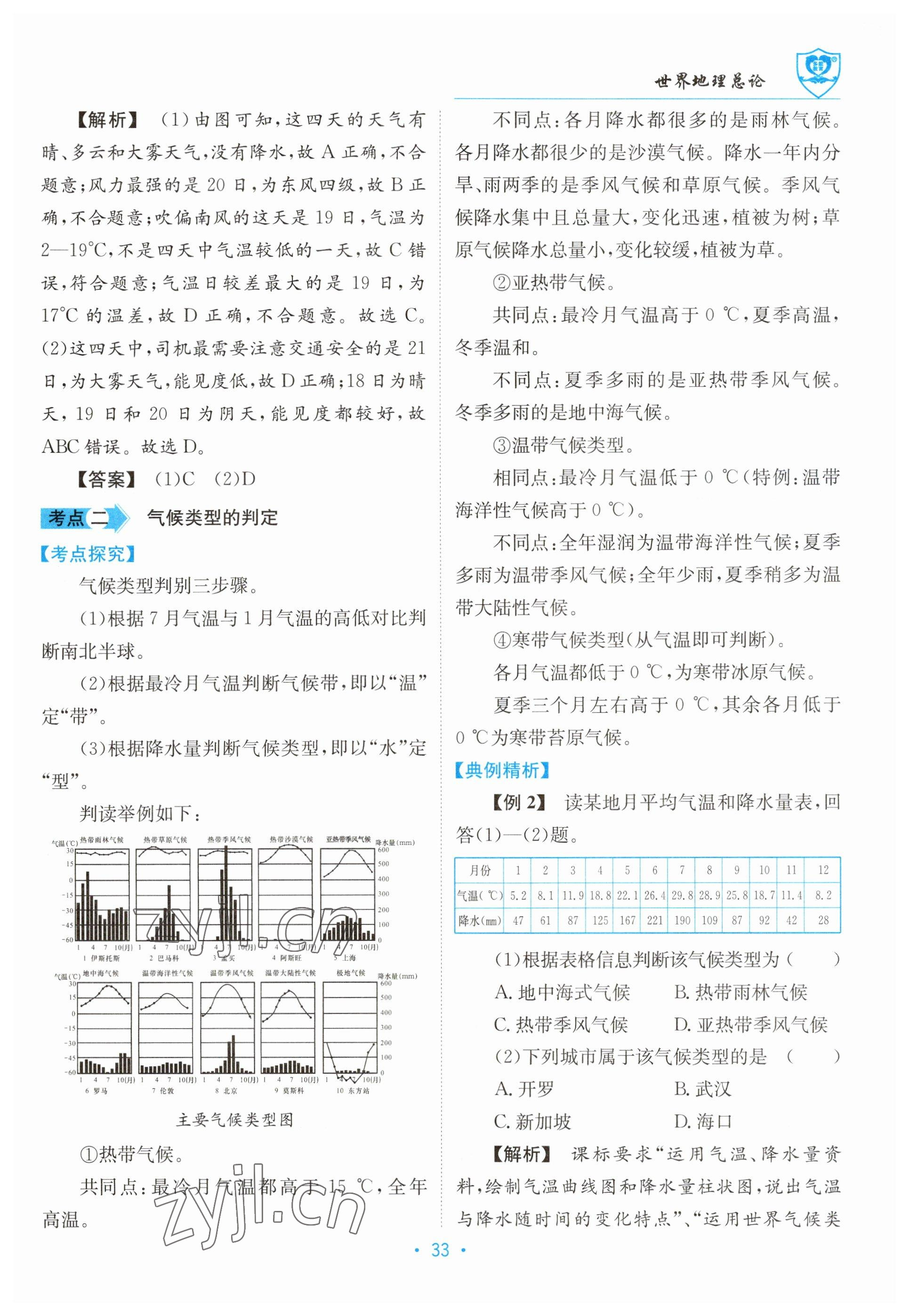 2023年指南針中考前沿地理 參考答案第33頁