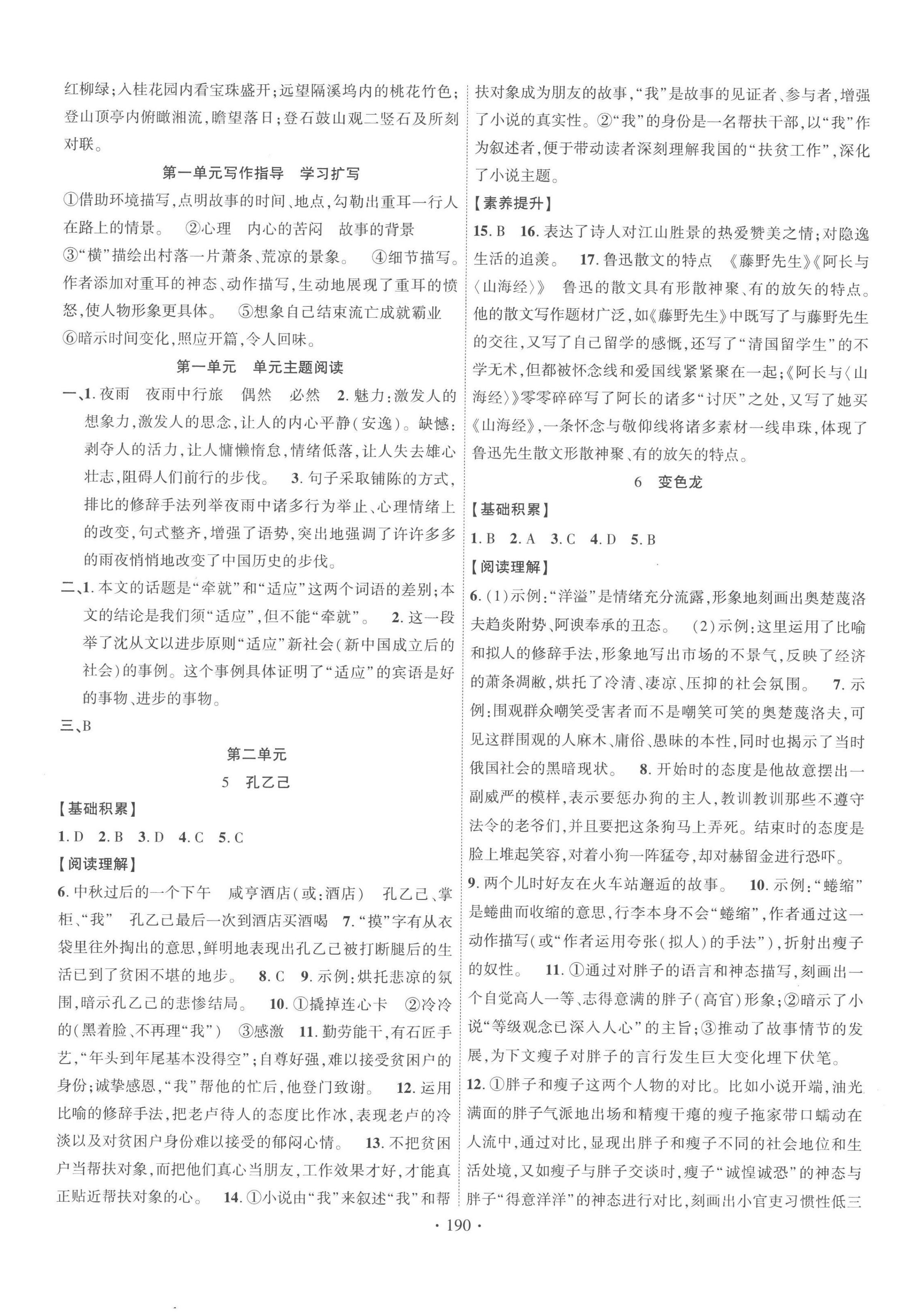 2023年暢優(yōu)新課堂九年級語文下冊人教版江西專版 第2頁