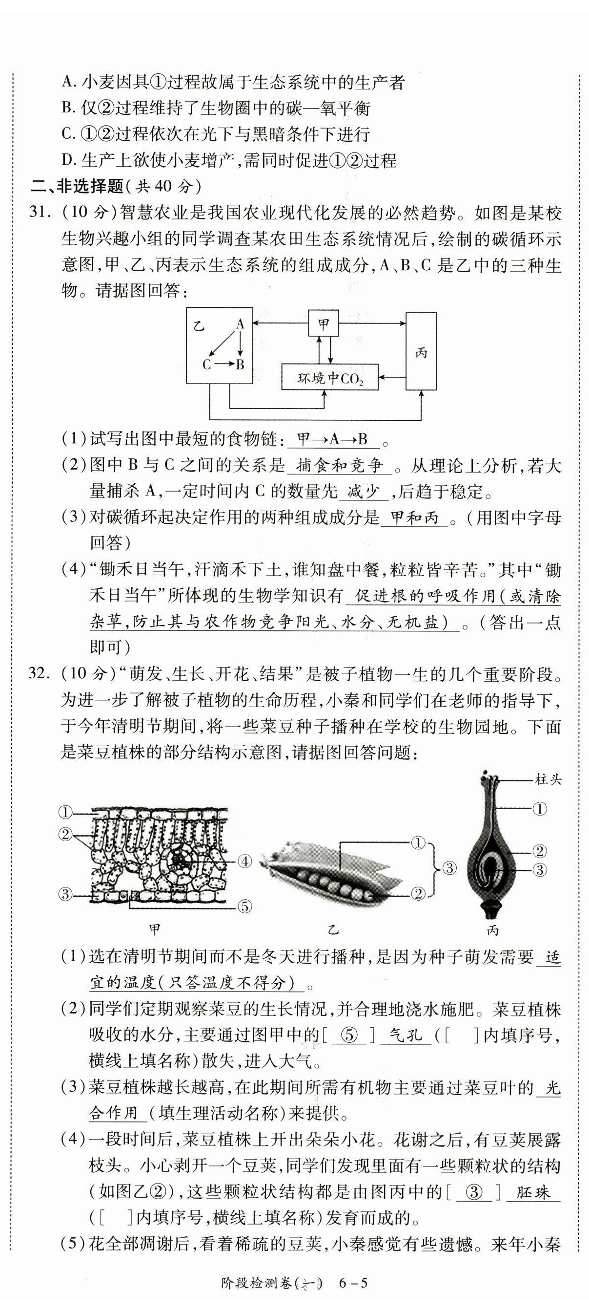 2023年中考狀元生物 第5頁(yè)