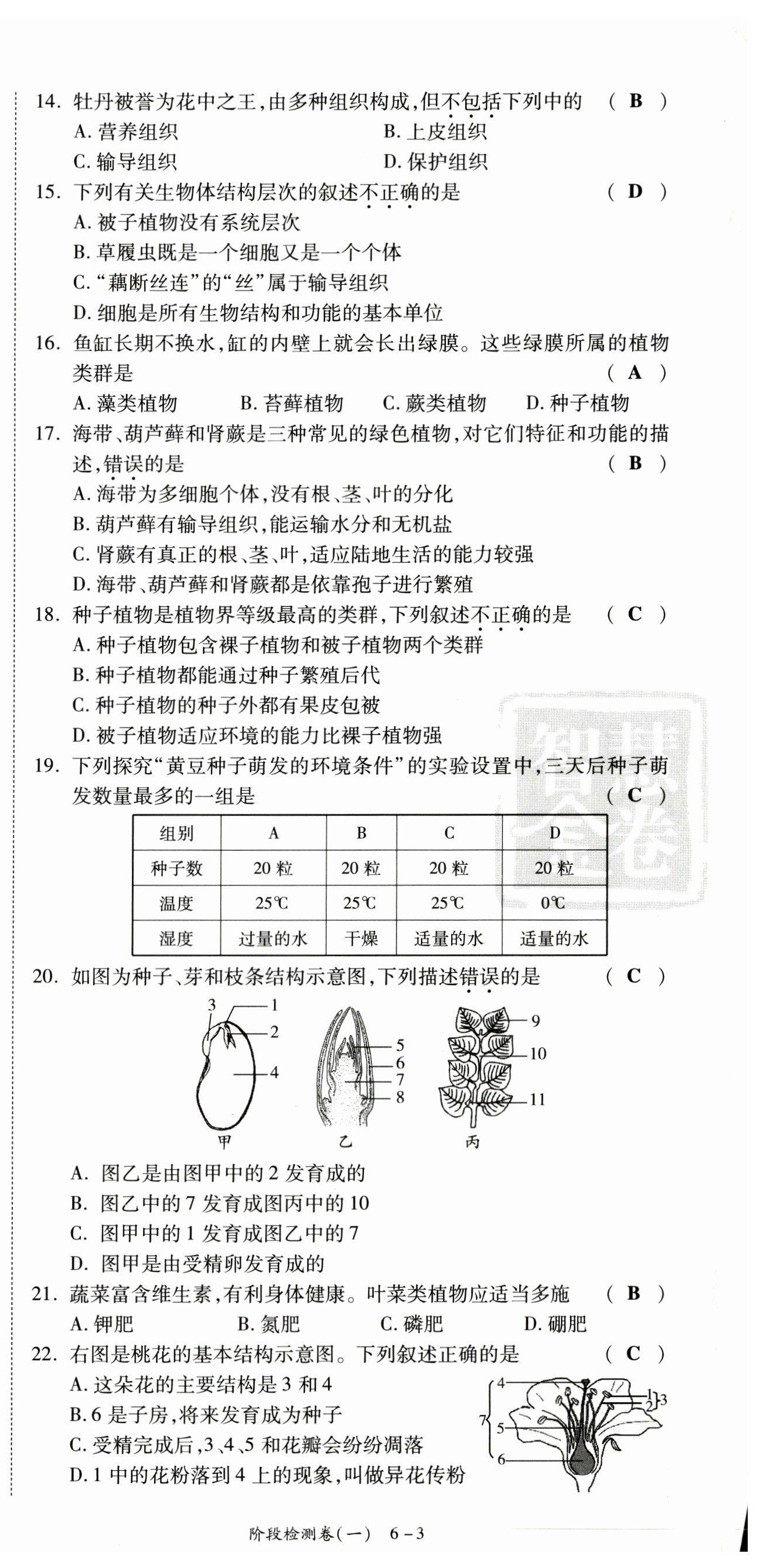 2023年中考狀元生物 第3頁