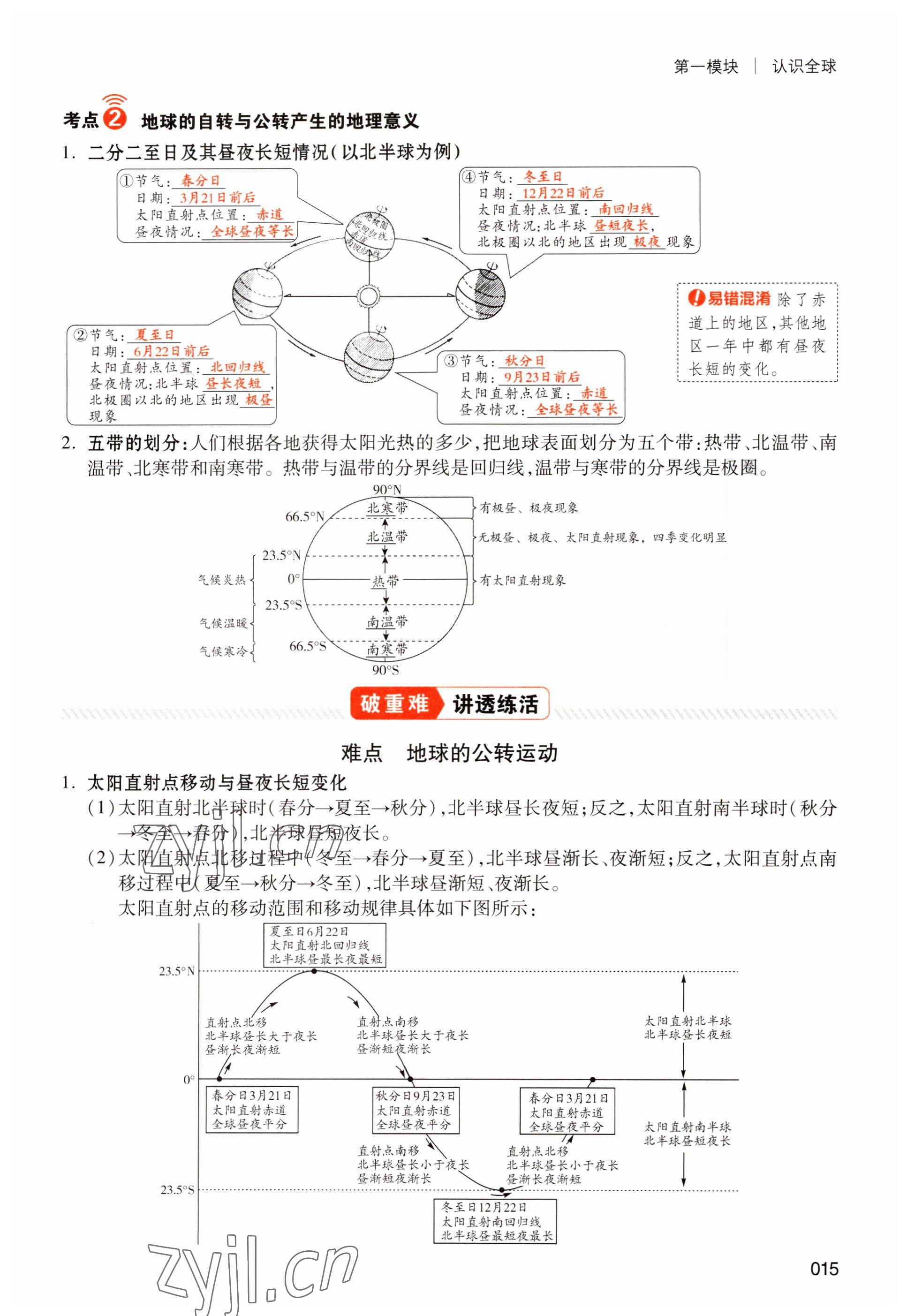 2023年中考状元地理 参考答案第15页