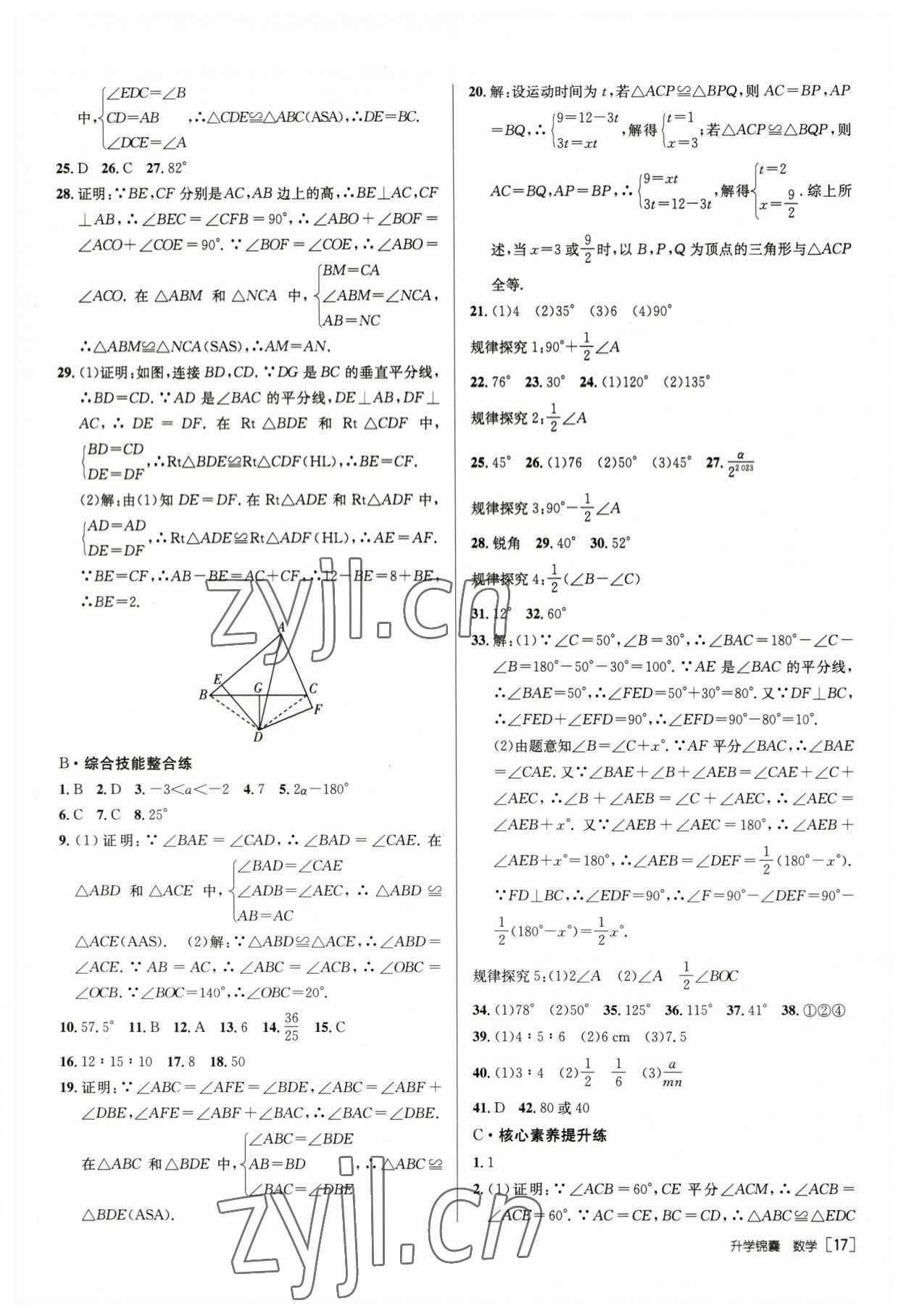 2023年升学锦囊数学青岛专版 第17页