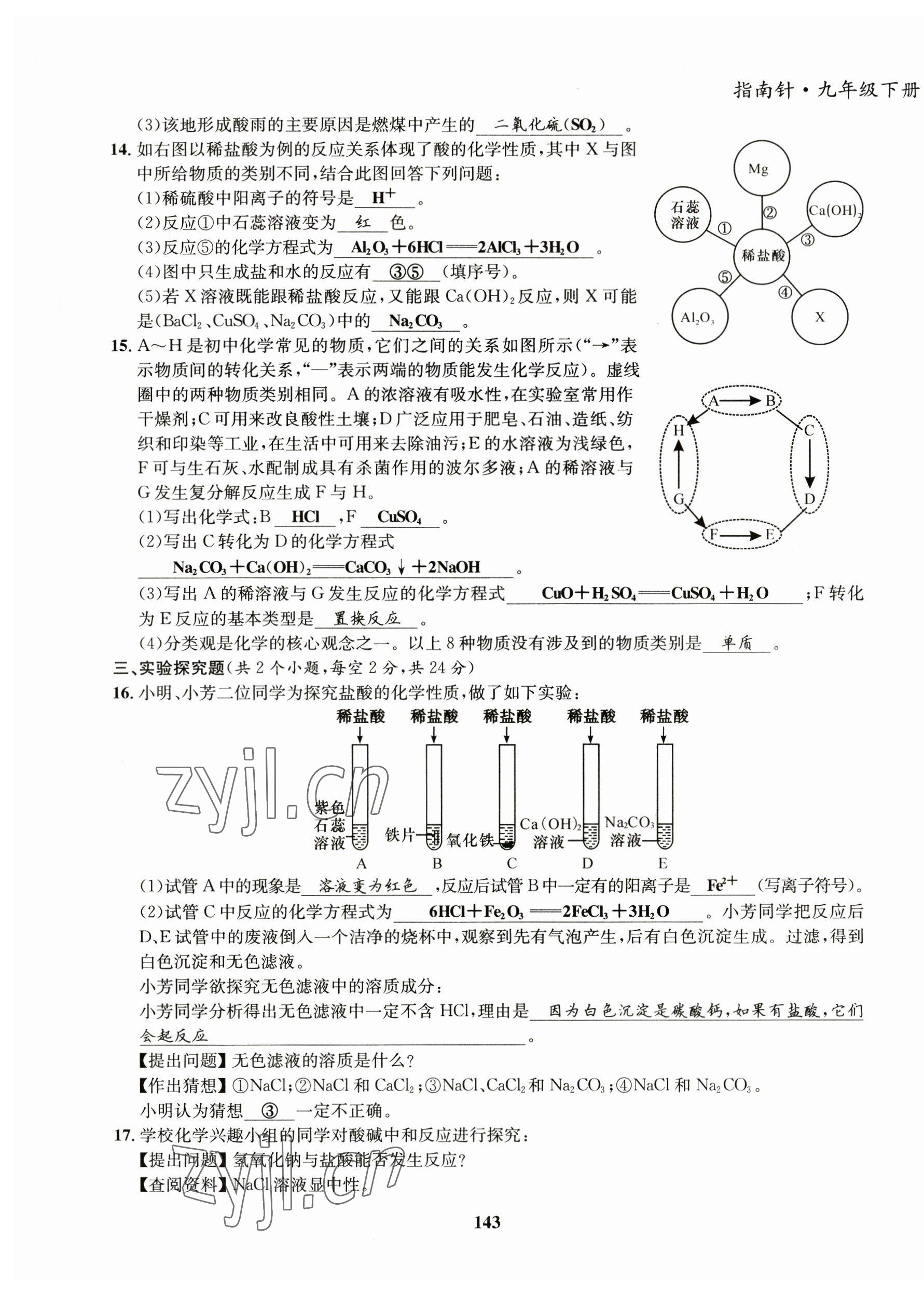 2023年指南針導(dǎo)學(xué)探究九年級(jí)化學(xué)下冊(cè)人教版 第11頁(yè)