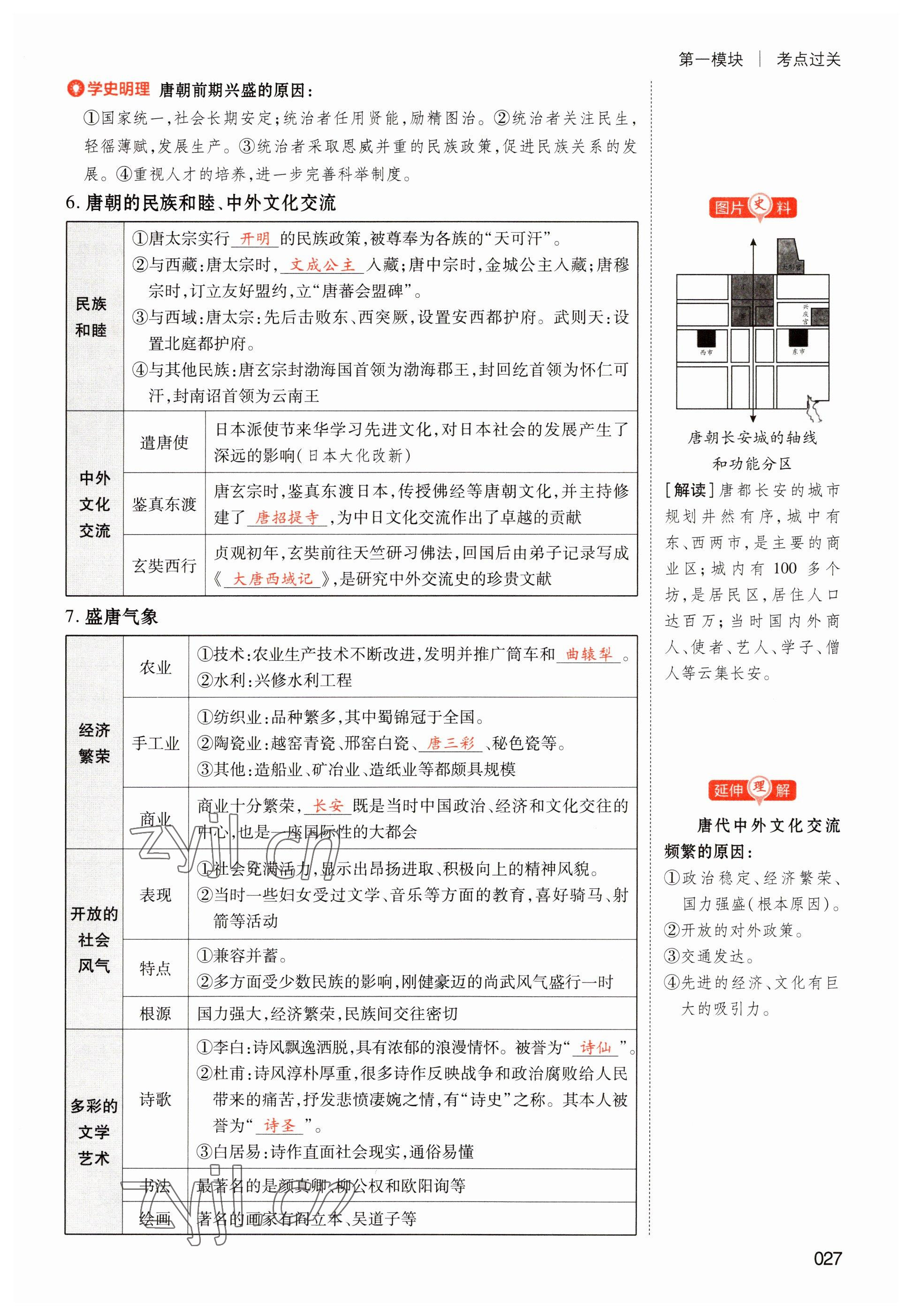 2023年中考状元历史 参考答案第27页