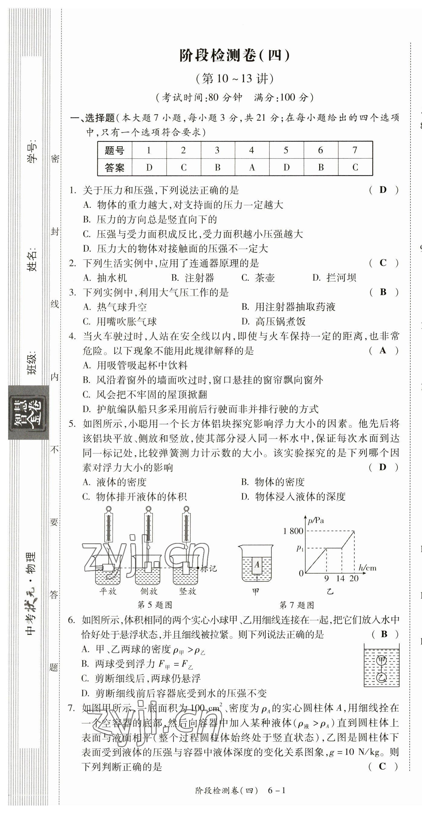 2023年中考狀元物理 第19頁