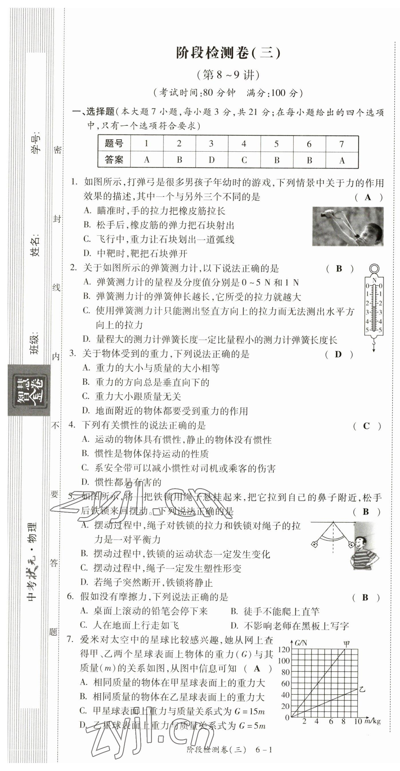 2023年中考狀元物理 第13頁