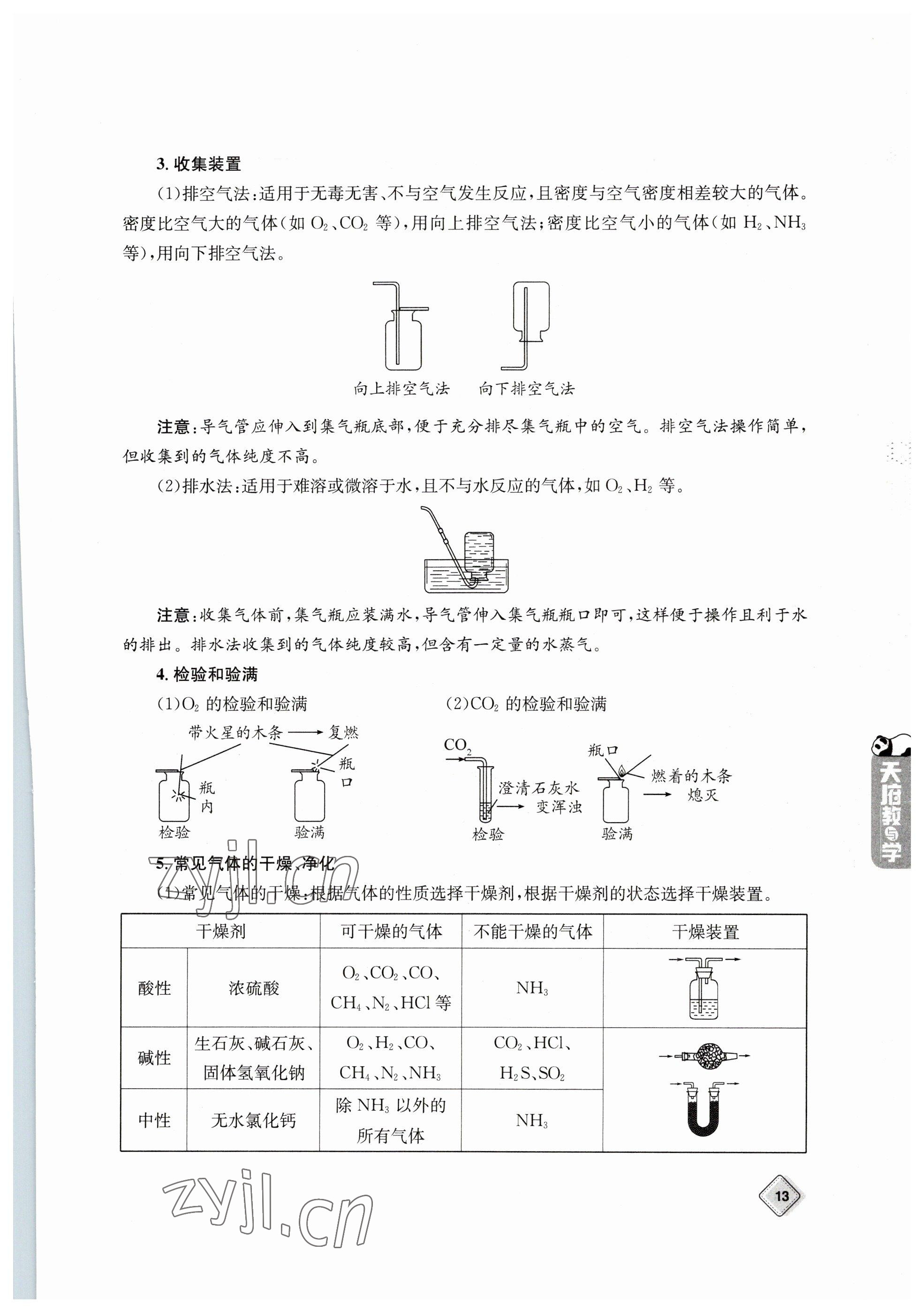 2023年天府教與學(xué)中考復(fù)習(xí)與訓(xùn)練化學(xué) 參考答案第13頁(yè)