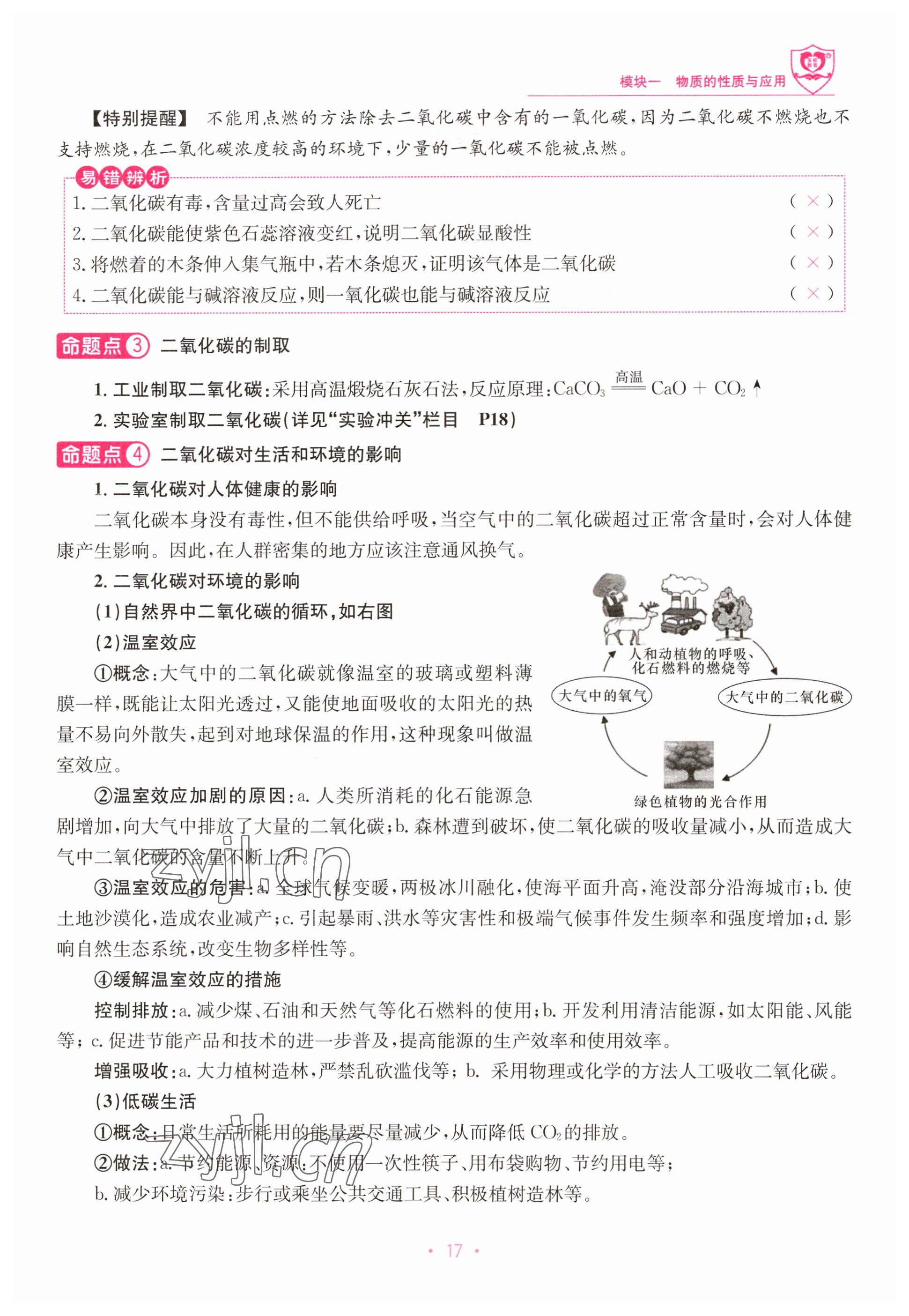 2023年指南針中考前沿化學(xué) 參考答案第17頁(yè)