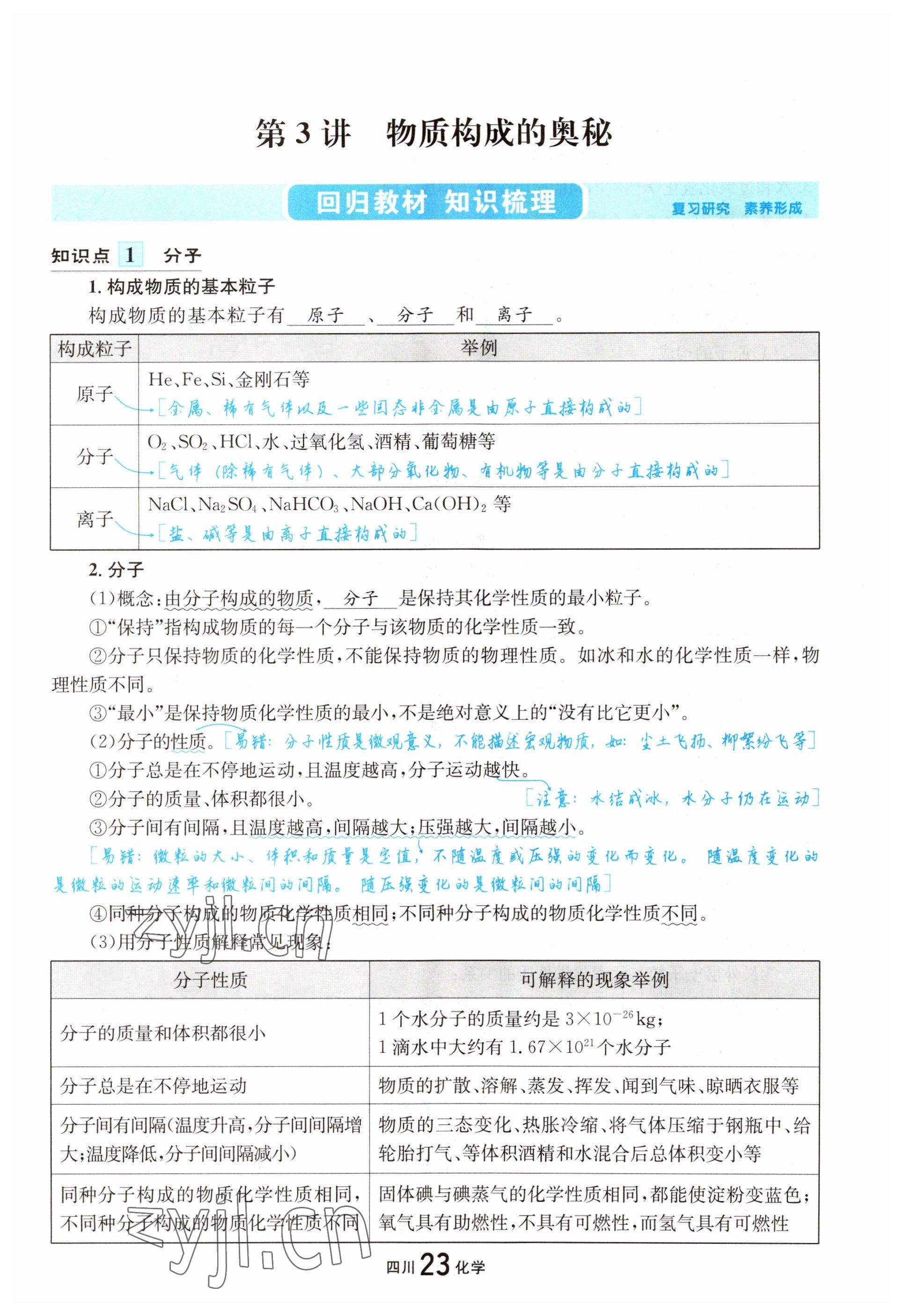 2023年中考2號(hào)化學(xué)四川專版 參考答案第25頁(yè)