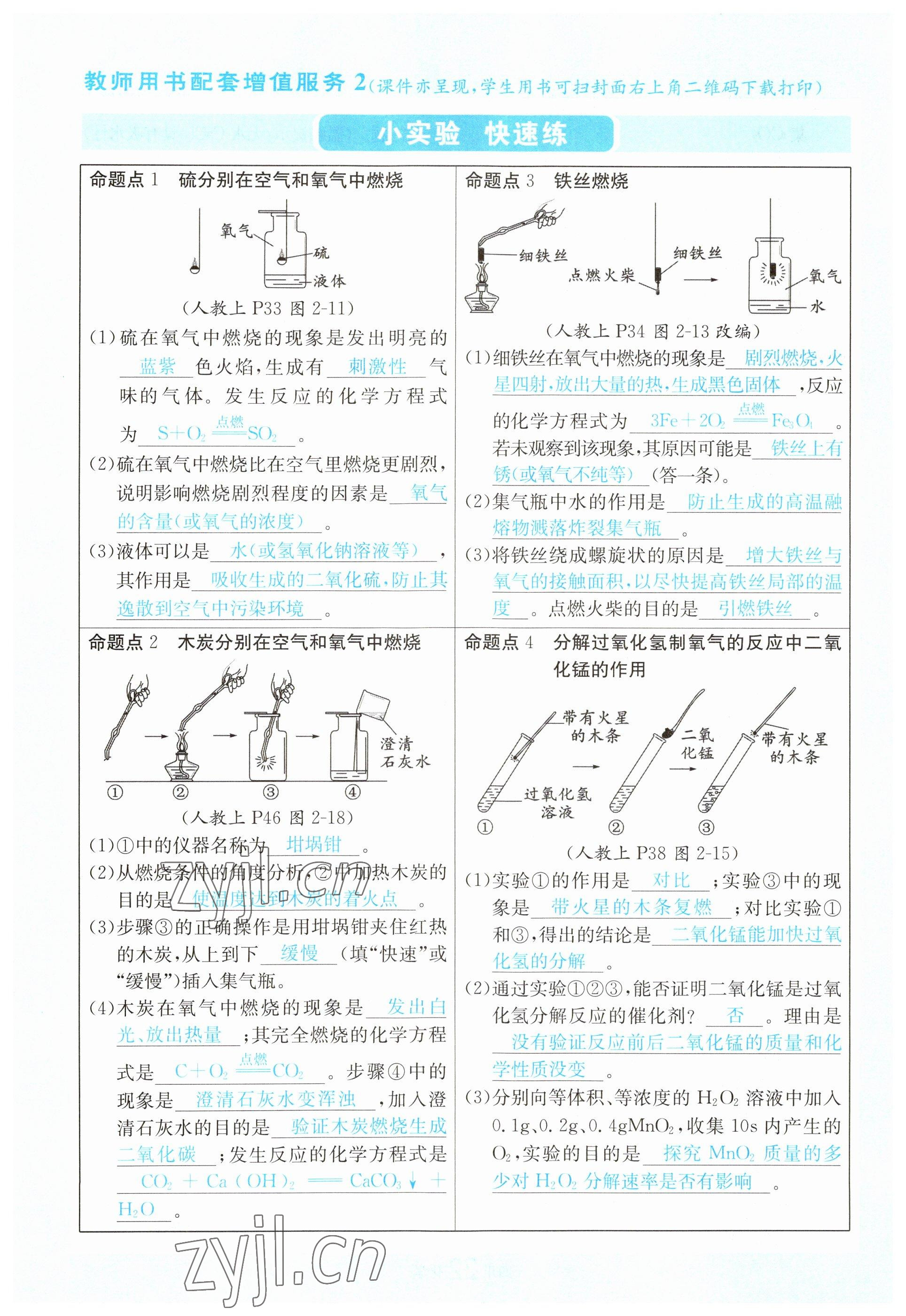 2023年中考2號(hào)化學(xué)四川專版 參考答案第24頁(yè)