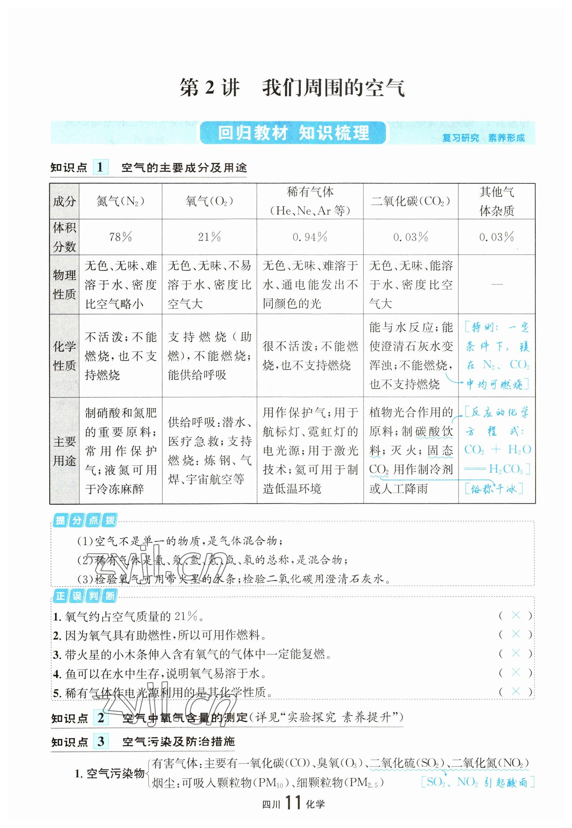 2023年中考2號化學四川專版 參考答案第12頁