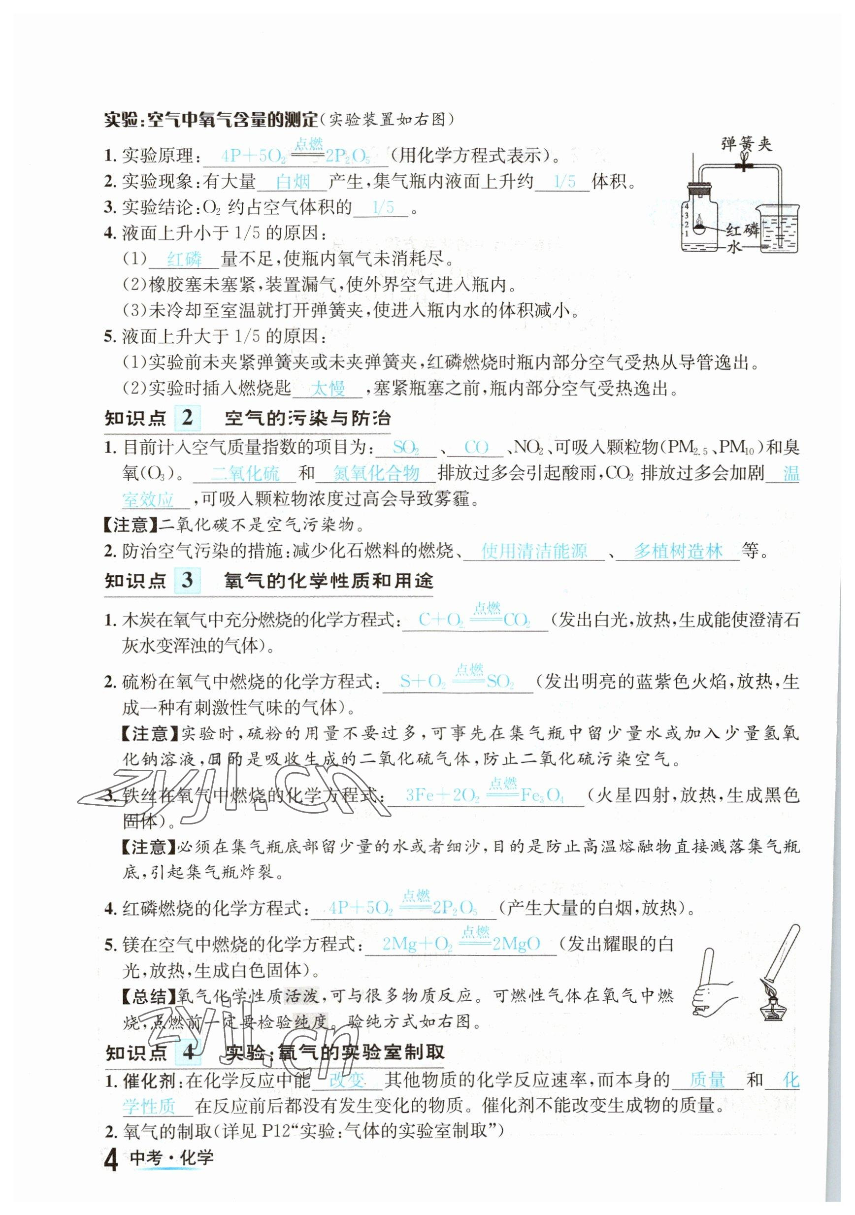 2023年中考2號化學四川專版 參考答案第4頁