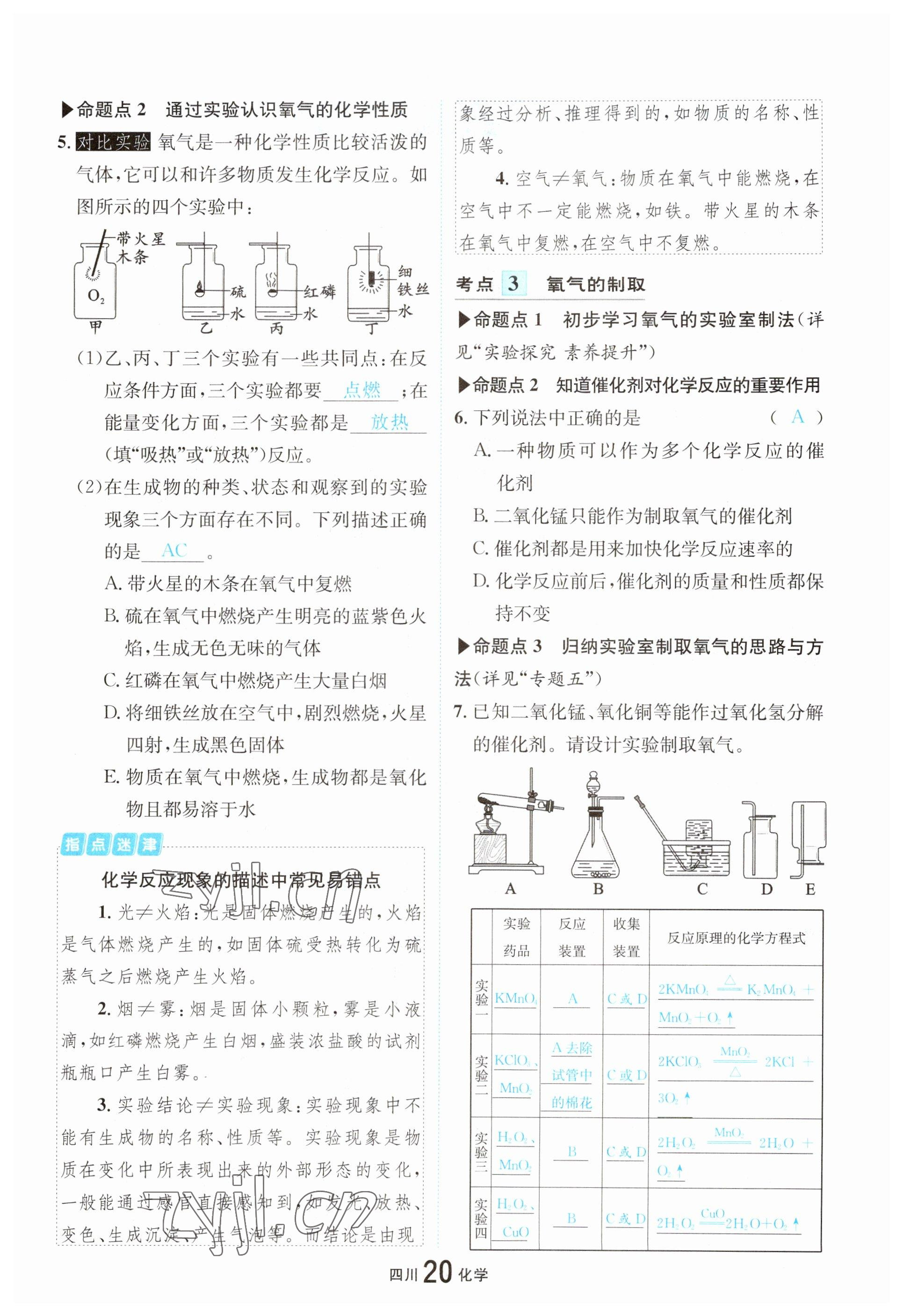 2023年中考2號(hào)化學(xué)四川專版 參考答案第21頁(yè)