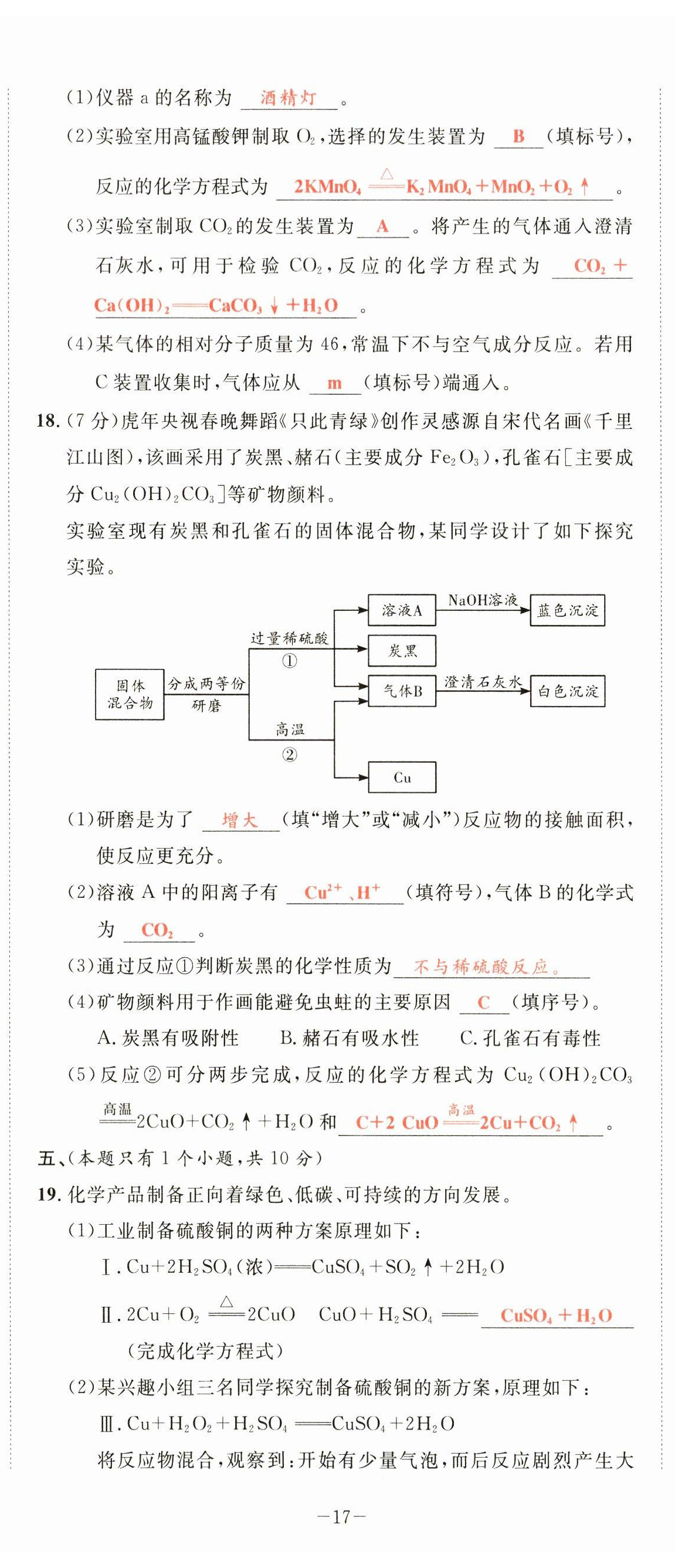 2023年中考1號(hào)化學(xué) 第17頁(yè)